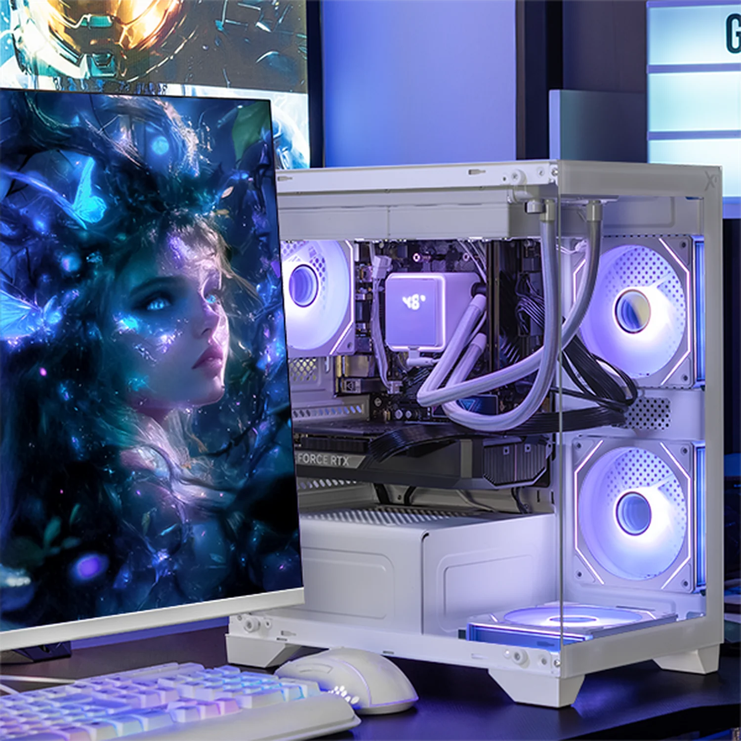 PC Gamer IA Xtreme PC Gaming NVIDIA GeForce RTX 5060 TI AMD Ryzen 7 5700X 32GB SSD 1TB Sistema Liquido WIFI White Productividad Versátil Acelerada con IA - Image 6