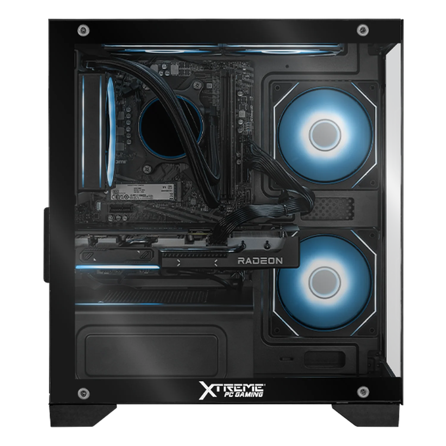 PC Gamer Xtreme PC Gaming AMD Radeon RX 9060 XT Ryzen 7 5700 32GB SSD 1TB Sistema Liquido WIFI W10 Black gaming competitivo y streaming - Image 4