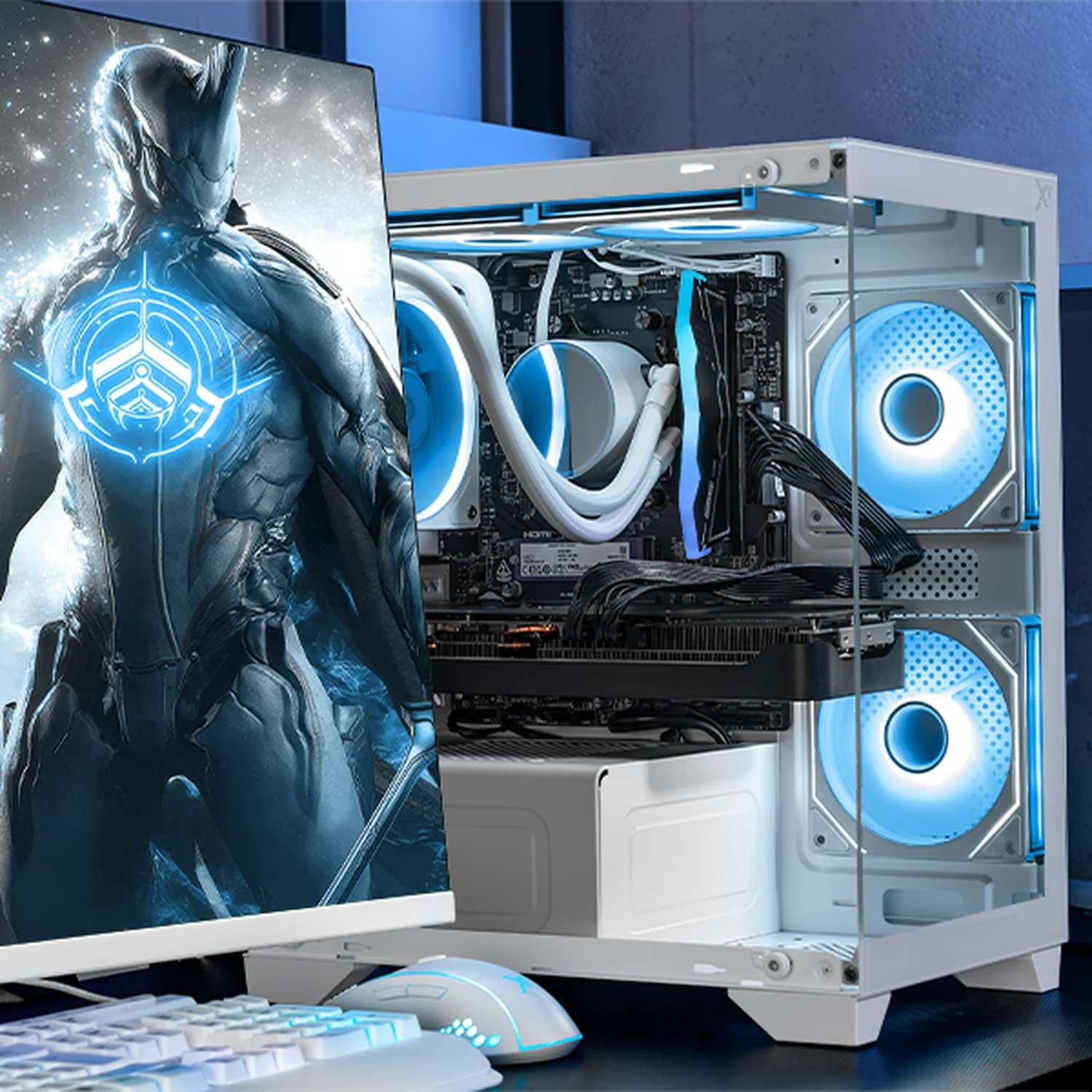 PC Gamer Xtreme PC Gaming AMD Radeon RX 9070 XT Ryzen 9 7900X 32GB DDR5 SSD 1TB Sistema Liquido WIFI W11 White gaming 4K, streaming y edición profesional - Image 6