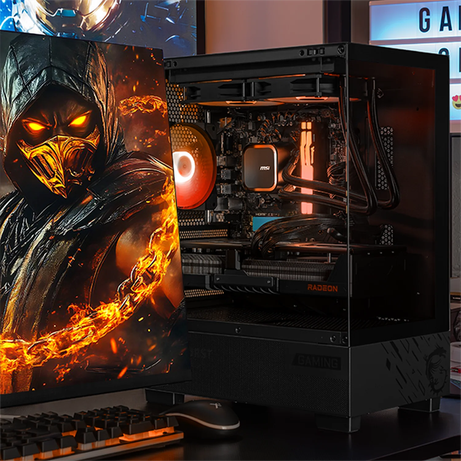 PC Gamer Xtreme PC Gaming MSI AMD Radeon RX 9070 XT Ryzen 9 7900X 32GB DDR5 SSD 1TB Sistema Liquido WIFI W11 Black gaming competitivo y streaming - Image 6