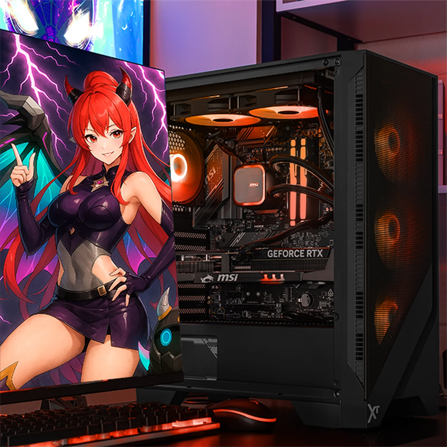 PC Gamer Xtreme PC Gaming MSI NVIDIA GeForce RTX 5070 Ti AMD Ryzen 9 9900X 32GB DDR5 SSD 1TB Sistema Liquido Loong:Nia Edition para gaming competitivo y streaming - Image 6