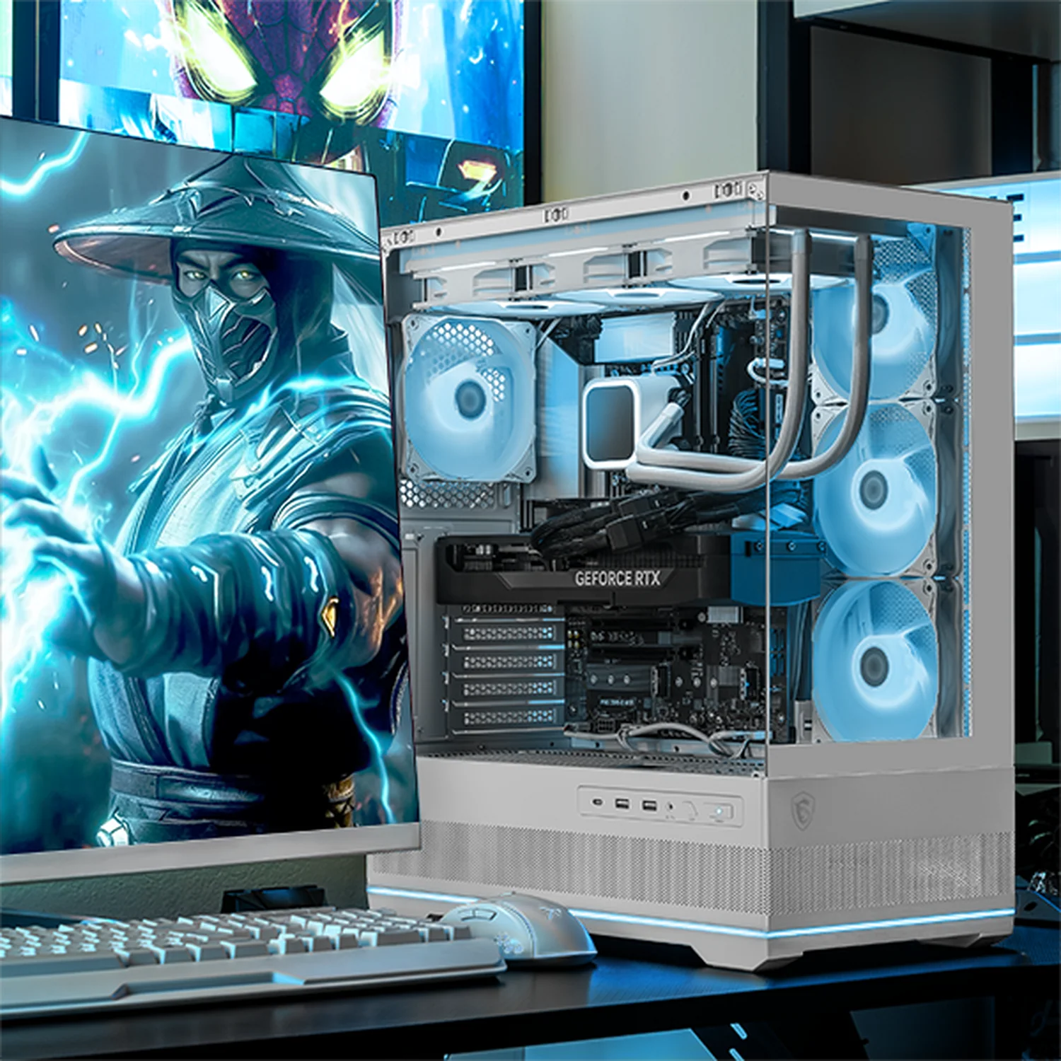 PC Gamer IA Xtreme PC Gaming MSI NVIDIA GeForce RTX 5080 Intel Core Ultra 9 285K 32GB DDR5 SSD 1TB Sistema Liquido WIFI White Productividad Profesional impulsada por IA Avanzada - Image 6