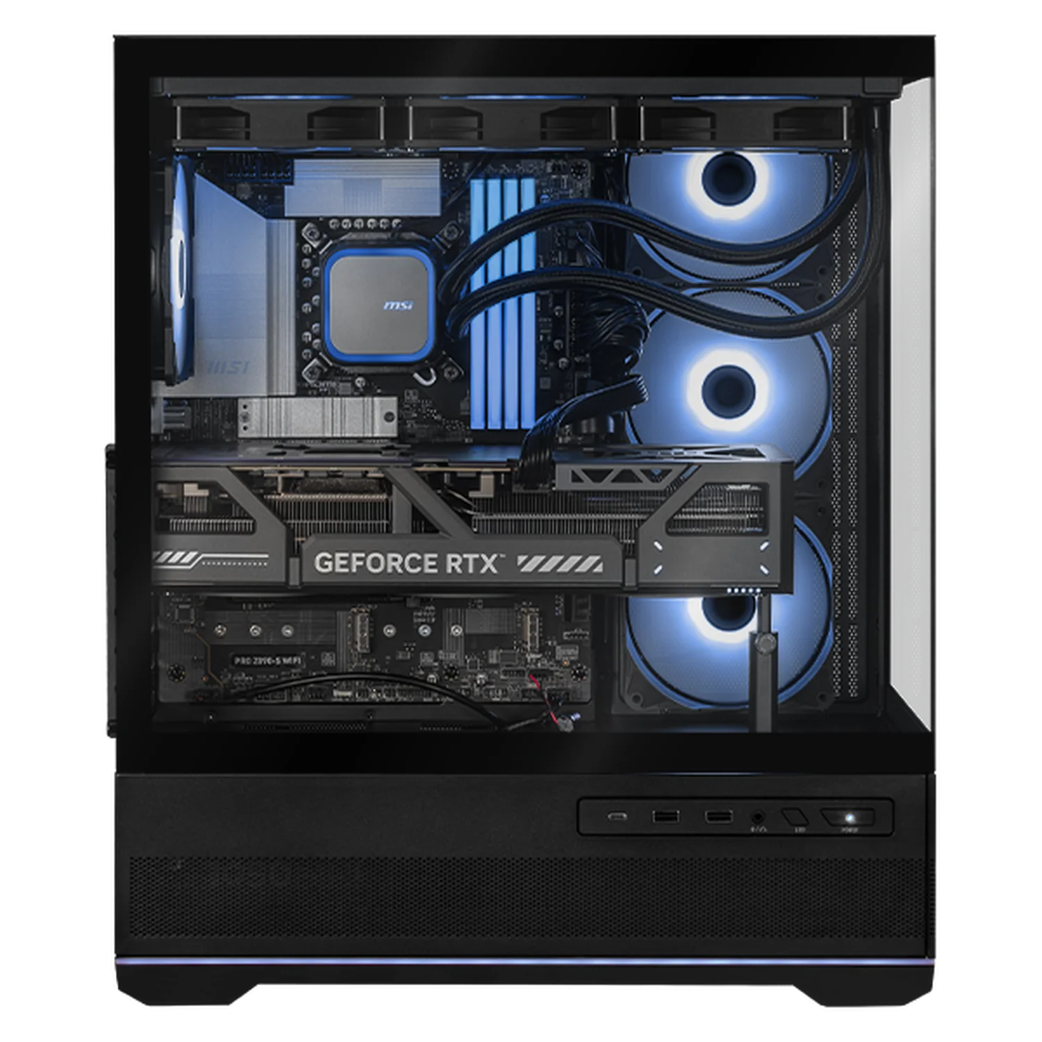 PC Gamer IA Pro Xtreme PC Gaming MSI NVIDIA GeForce RTX 5090 Intel Core Ultra 9 285K 32GB DDR5 SSD 1TB Sistema Liquido WIFI Black Productividad Profesional impulsada por IA Avanzada - Image 2