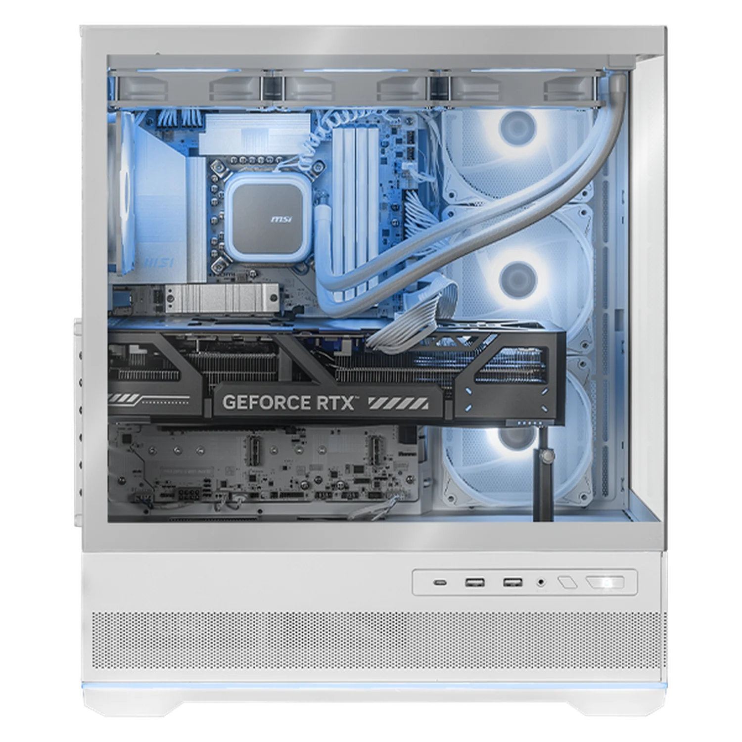 PC Gamer AI PRO Xtreme PC Gaming MSI NVIDIA GeForce RTX 5090 Intel Core Ultra 9 285K 32GB DDR5 SSD 1TB Sistema Liquido WIFI White Productividad Profesional impulsada por IA Avanzada - Image 2