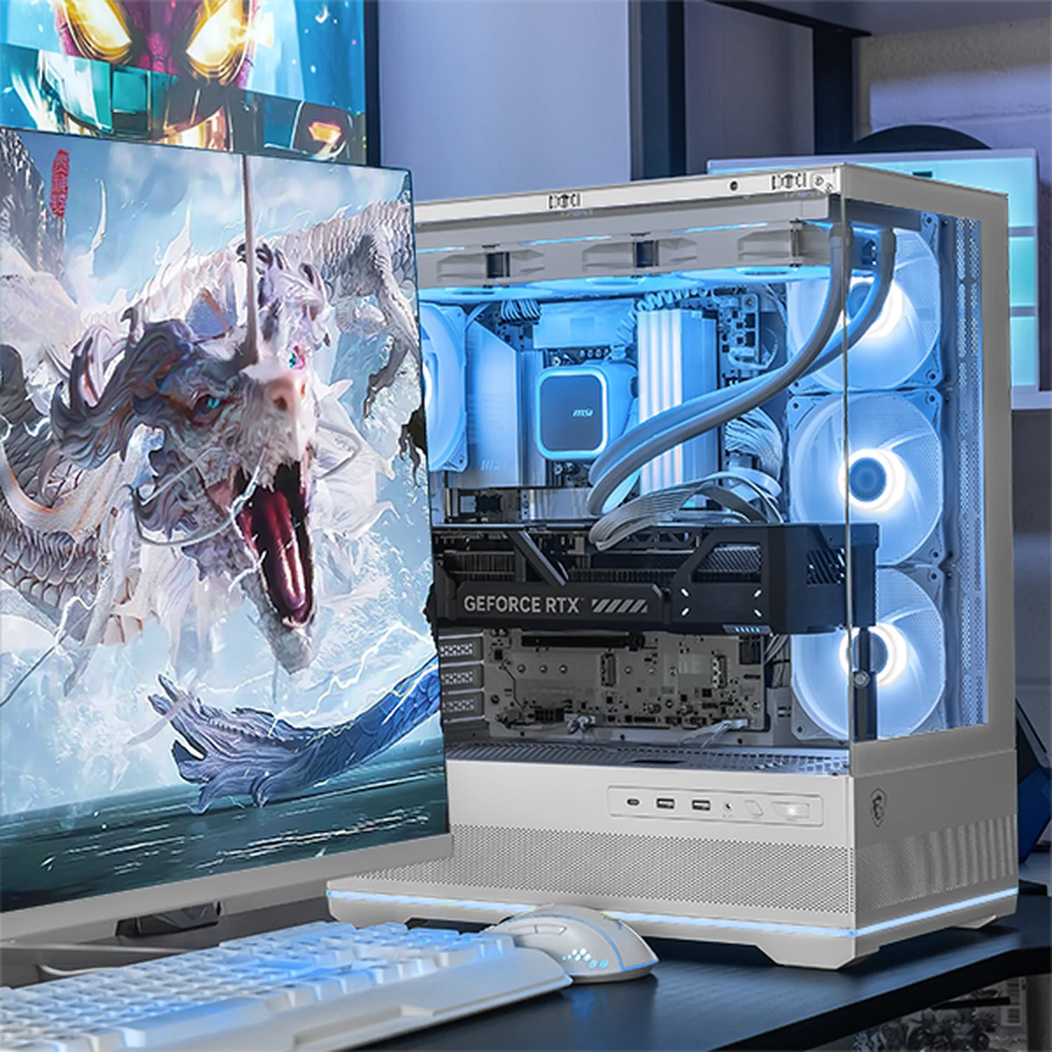 PC Gamer AI PRO Xtreme PC Gaming MSI NVIDIA GeForce RTX 5090 Intel Core Ultra 9 285K 32GB DDR5 SSD 1TB Sistema Liquido WIFI White Productividad Profesional impulsada por IA Avanzada - Image 6