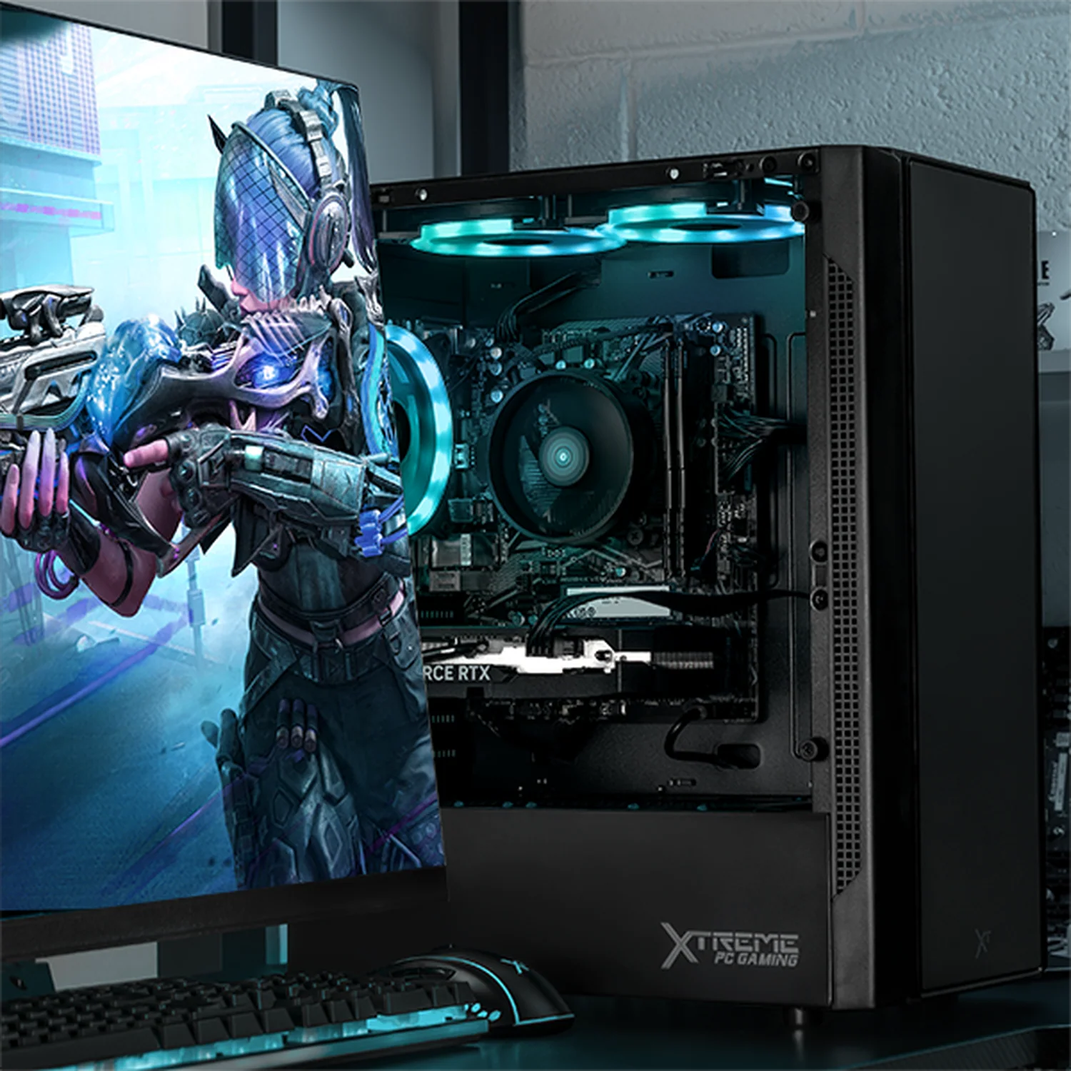 PC Gamer Xtreme PC Gaming NVIDIA GeForce RTX 5050 AMD Ryzen 7 5700 32GB SSD 1TB WIFI W10 Black gaming competitivo y streaming - Image 6