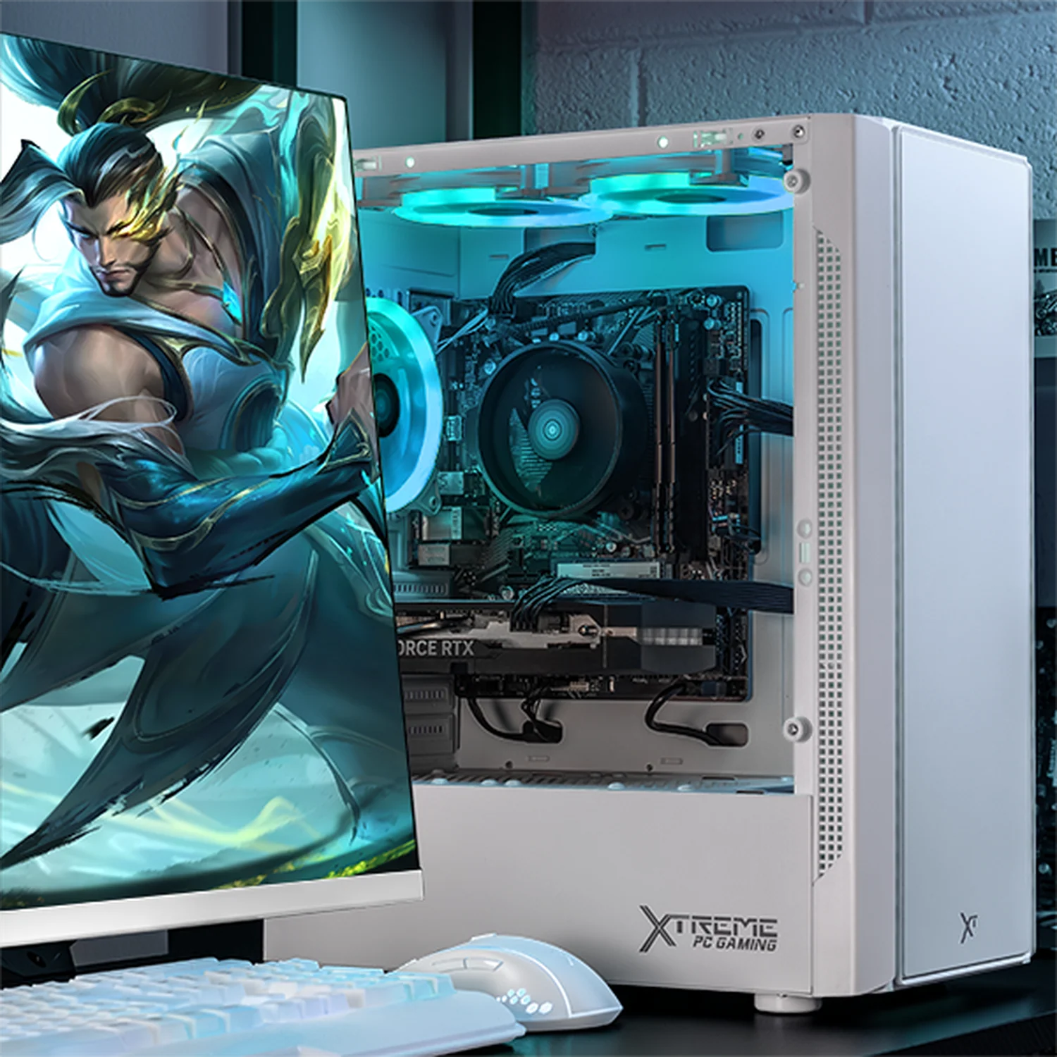 PC Gamer IA Xtreme PC Gaming NVIDIA GeForce RTX 5050 AMD Ryzen 7 5700 16GB SSD 1TB WIFI White Rendimiento Inteligente con IA - Image 6