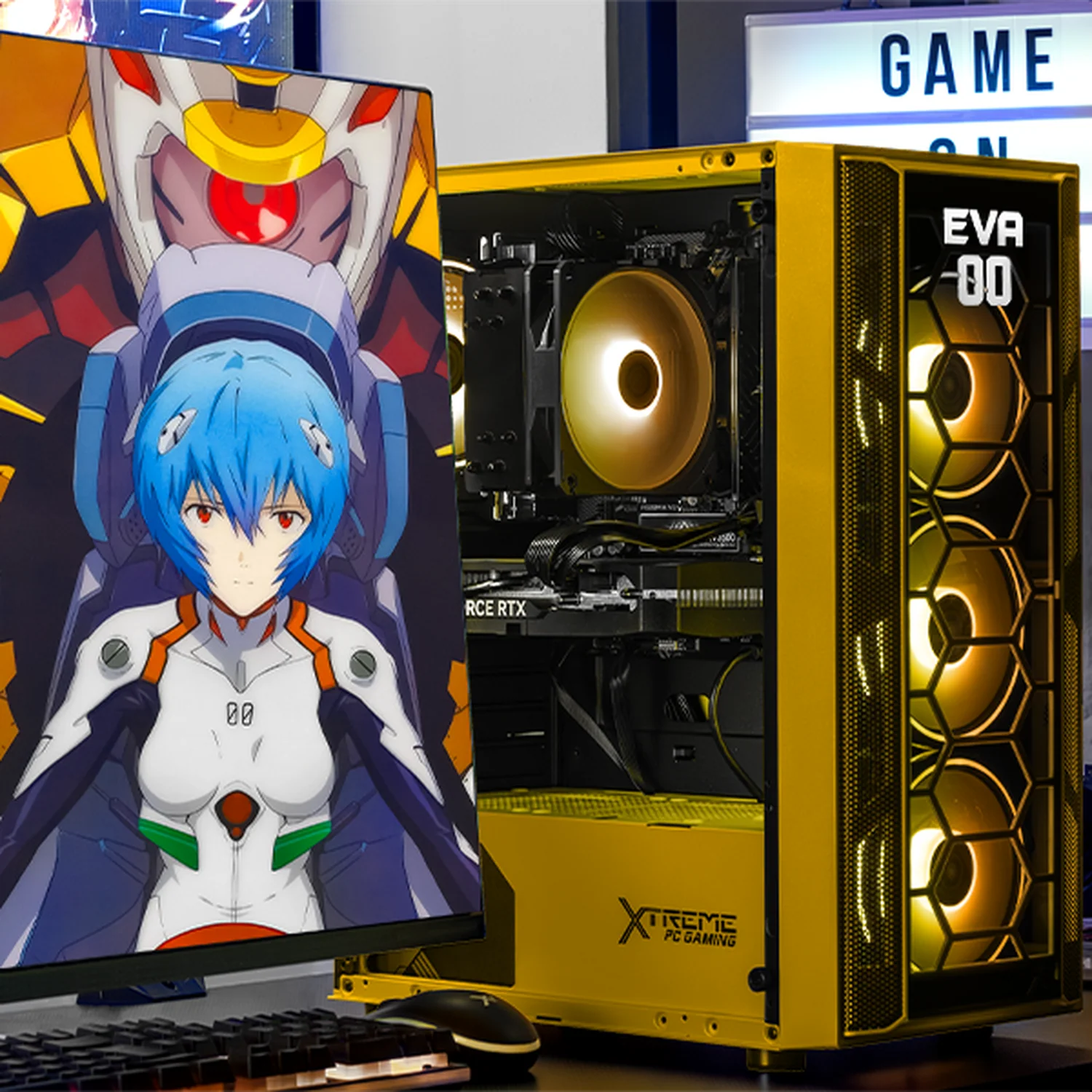 PC Gamer Xtreme PC Gaming NVIDIA GeForce RTX 5060 AMD Ryzen 7 5700X 16GB SSD 1TB WIFI Evangelion 00 Yellow gaming 1080p, estudios y multitarea - Image 6