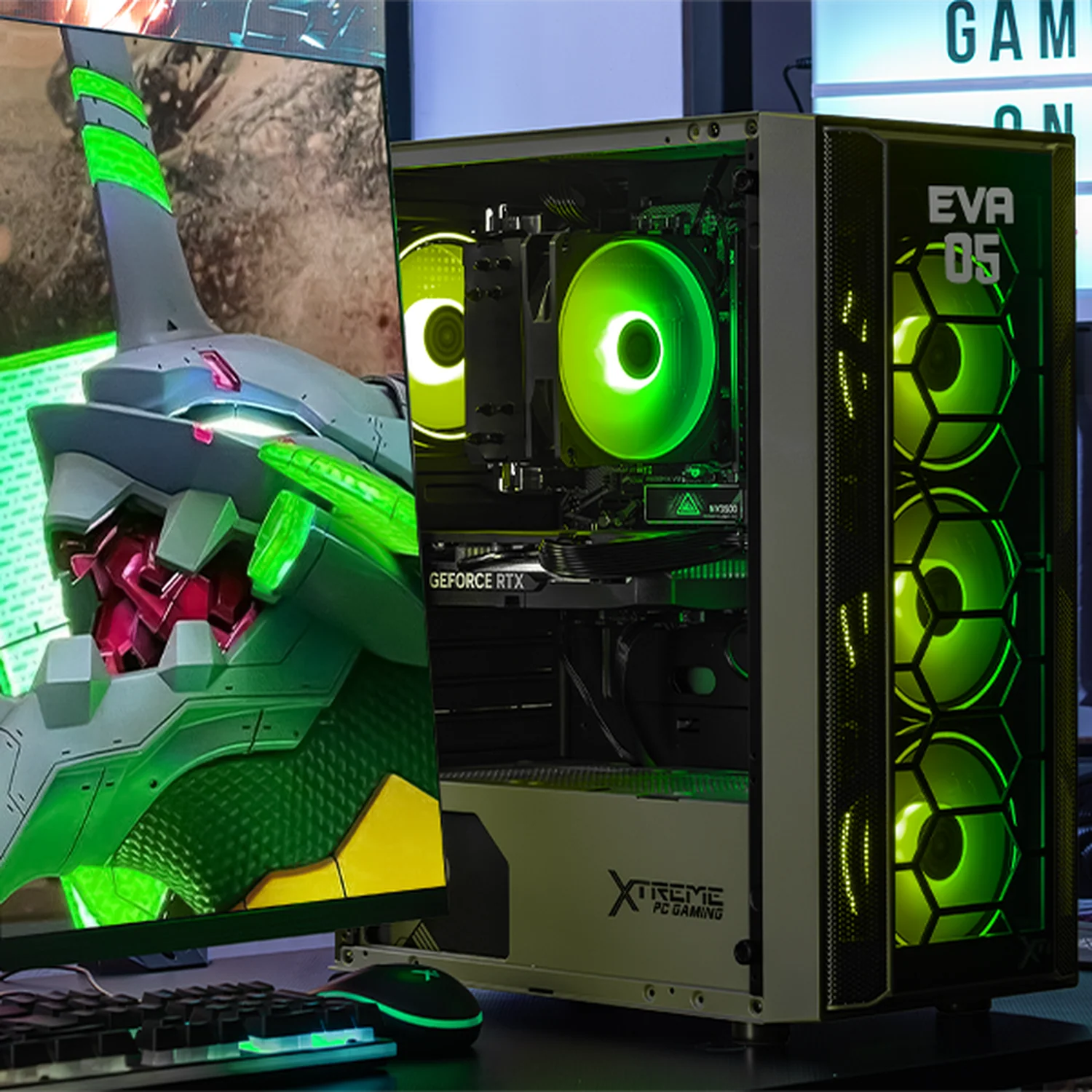 PC Gamer Xtreme PC Gaming NVIDIA GeForce RTX 5060 AMD Ryzen 7 5700X 16GB SSD 1TB WIFI Evangelion 05 gaming 1080p, estudios y multitarea - Image 6