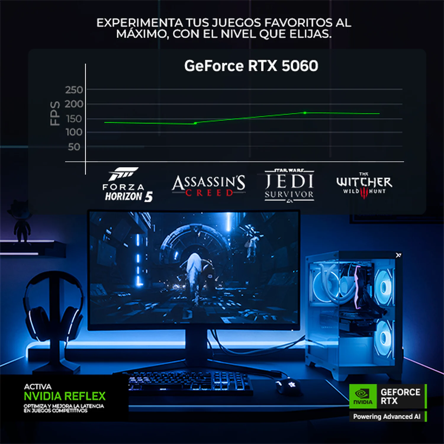 PC Gamer Xtreme PC Gaming NVIDIA GeForce RTX 5060 AMD Ryzen 7 5700X 16GB SSD 1TB WIFI Evangelion 08 gaming 1080p, estudios y multitarea - Image 4