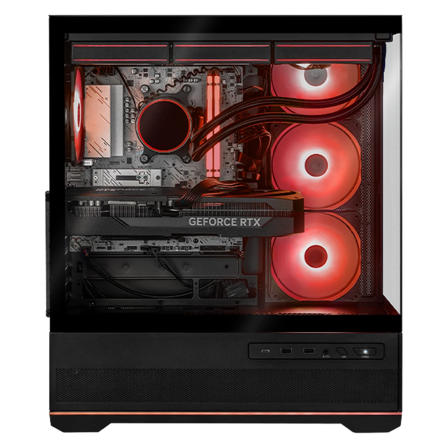 PC Gamer Xtreme PC Gaming NVIDIA GeForce RTX 5070 Ti AMD Ryzen 9 9900X 32GB DDR5 SSD 1TB Sistema Liquido WIFI Black gaming competitivo y streaming - Image 2