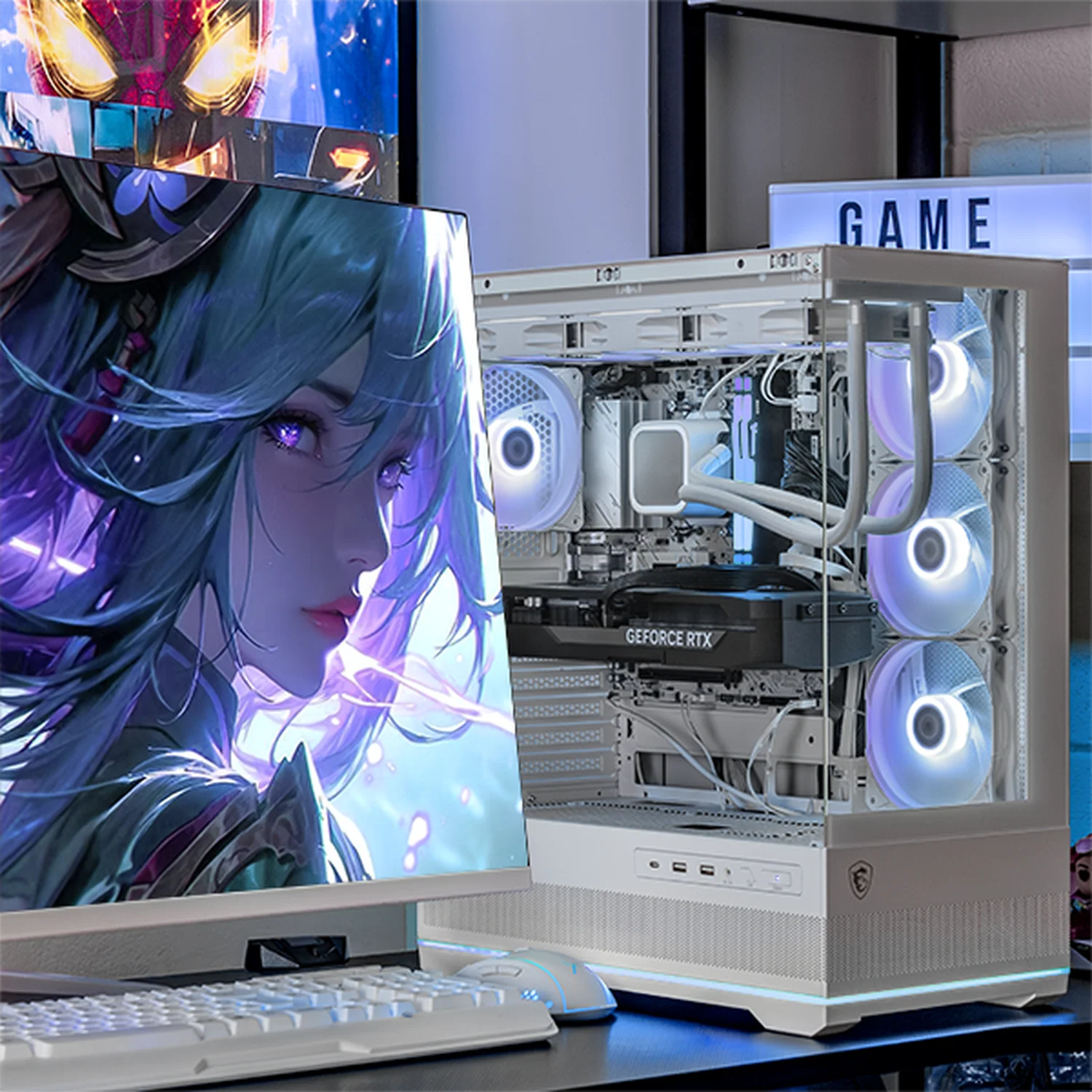 PC Gamer Xtreme PC Gaming NVIDIA GeForce RTX 5070 Ti AMD Ryzen 9 9900X 32GB DDR5 SSD 1TB Sistema Liquido WIFI White gaming competitivo y streaming - Image 6