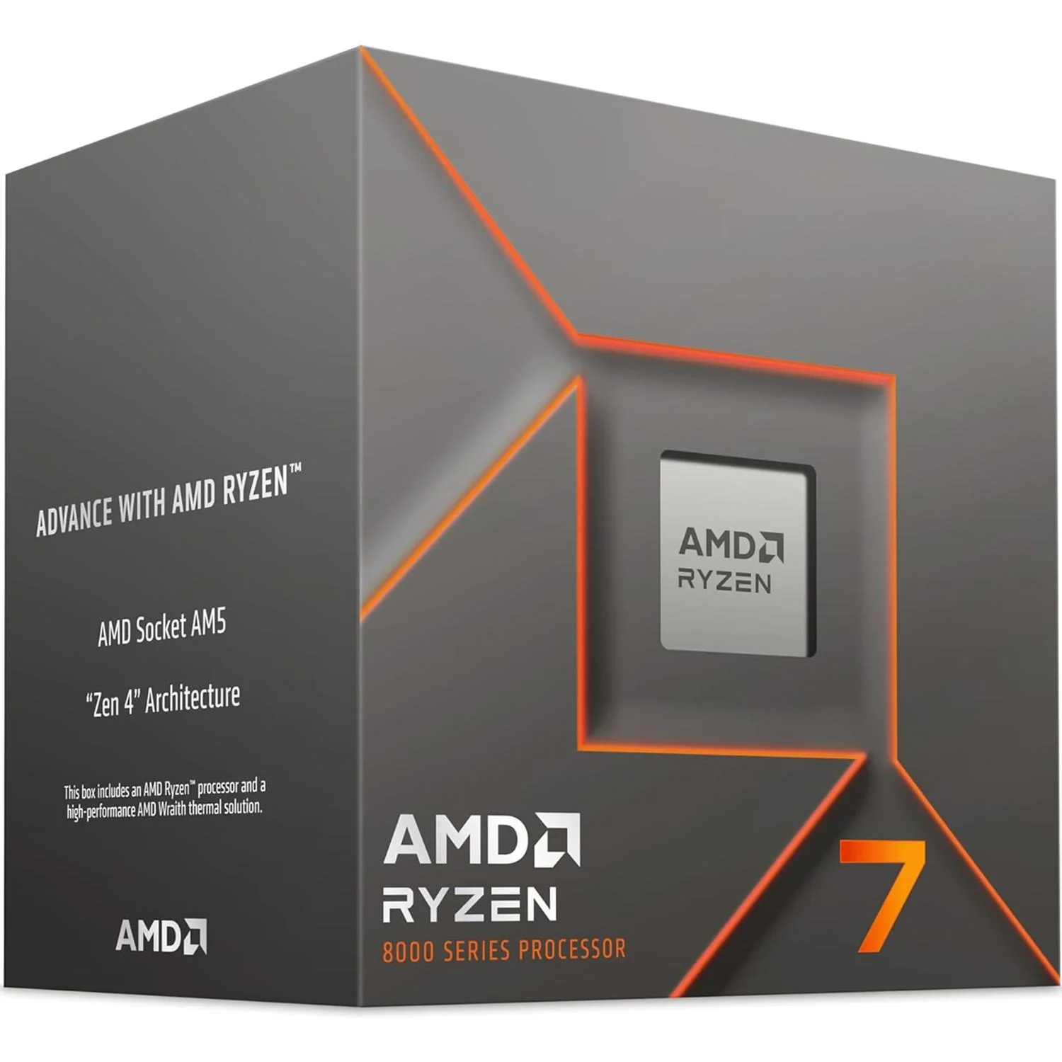 Procesador AMD RYZEN 7 8700F NPU 16 TOPS 4.1 GHz Octa Core AM5 100-100001590BOX