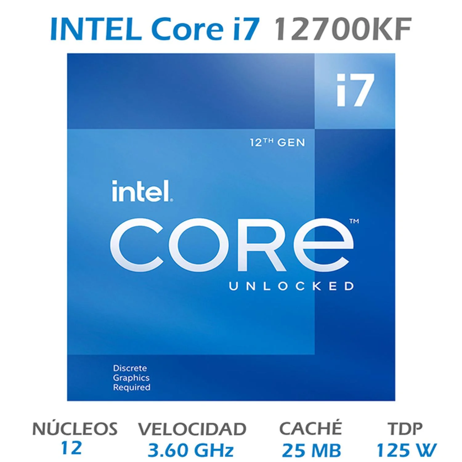 Procesador INTEL Core I7 12700KF 3.6 GHz 12 Core 1700 BX8071512700KF - Image 2