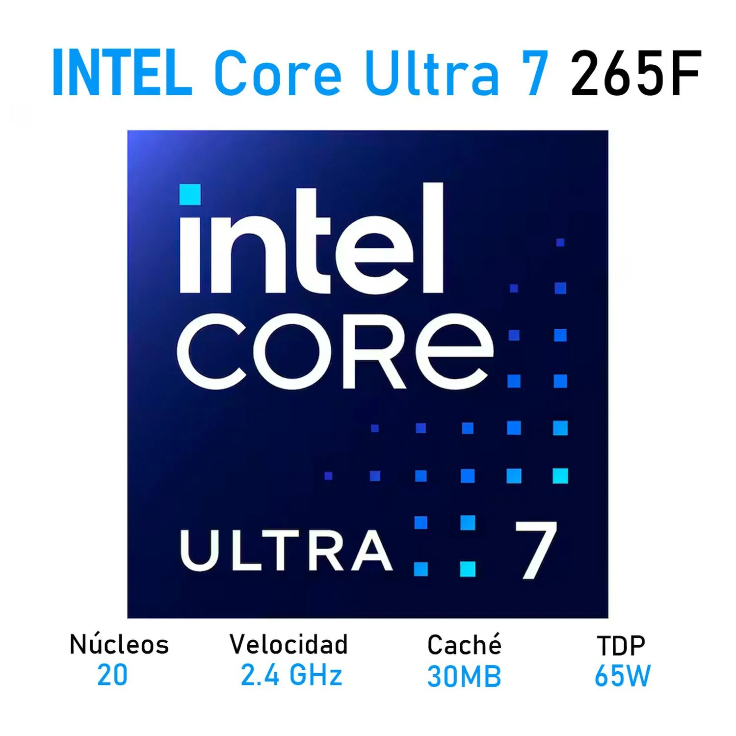 Procesador INTEL Core Ultra 7 265F 25 TOPS 2.4 GHz 20 Core LGA 1851 BX80768265F - Image 2