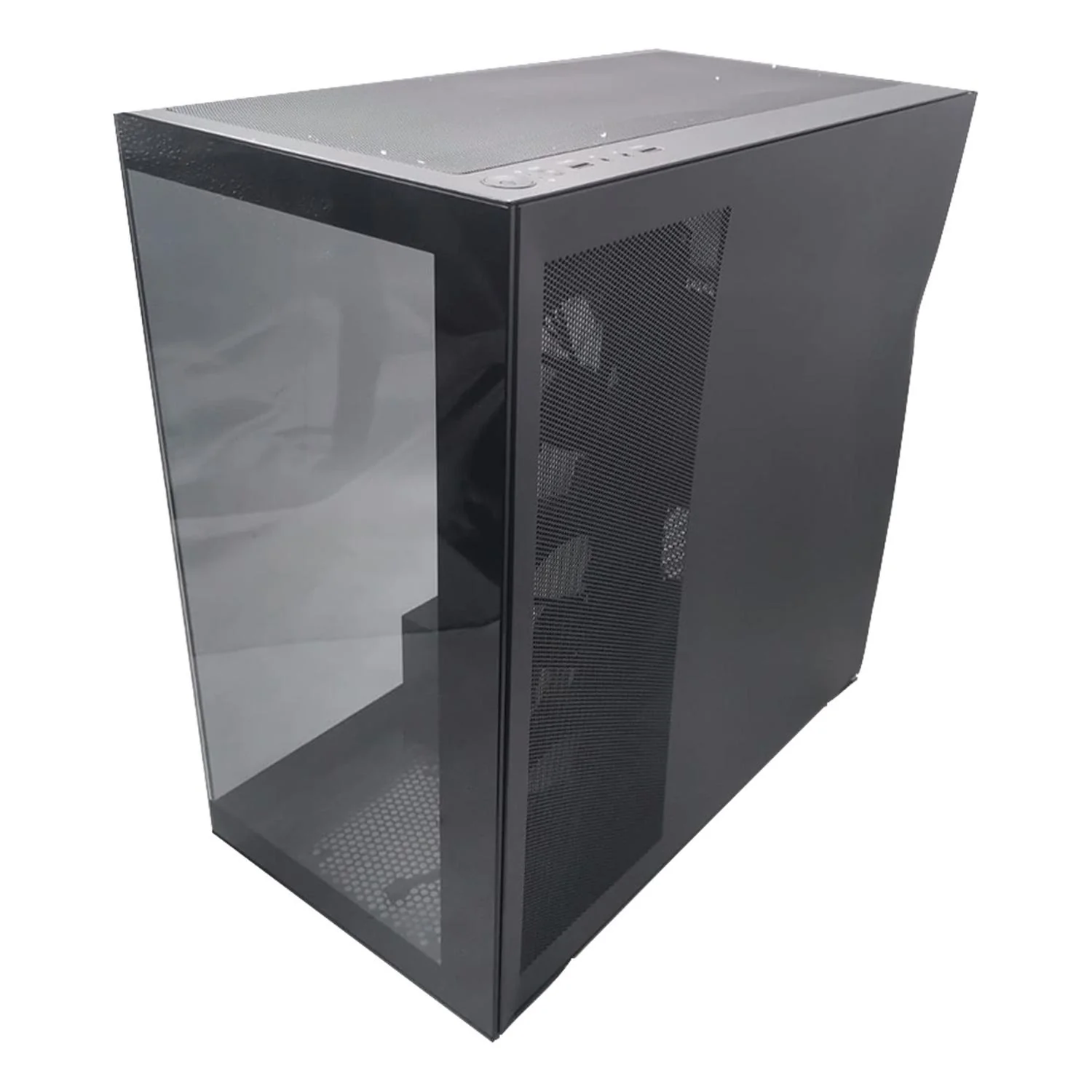 Producto de Remate Gabinete Gamer NACEB NEBULA ATX Media Torre 4 Fan Panel Cristal Templado ARGB Negro NA-0637N-RM