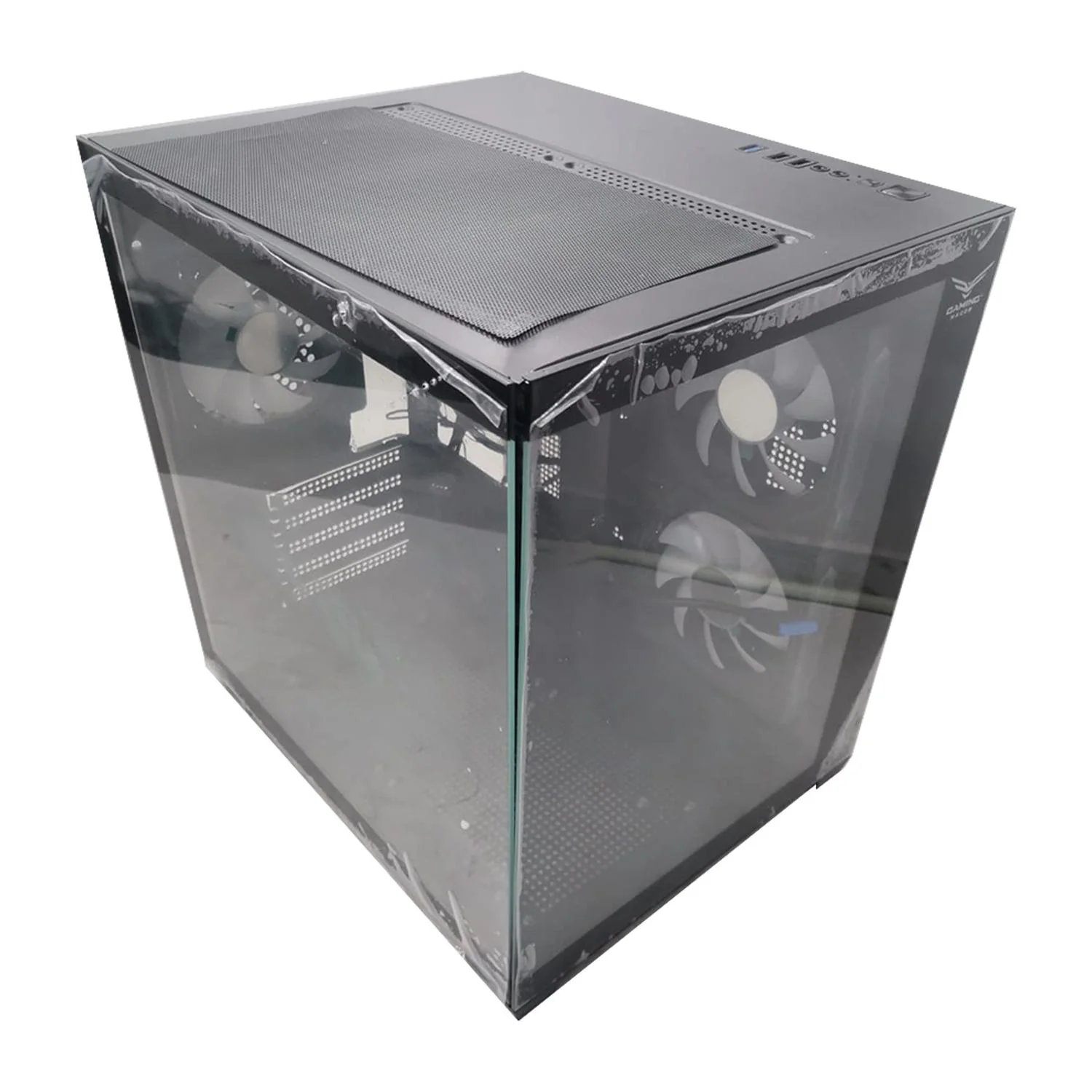 Producto de Remate Gabinete Gamer NACEB STARFALL Micro ATX Mini Torre 3 Fan Cristal Templado ARGB Negro NA-0636N-RM