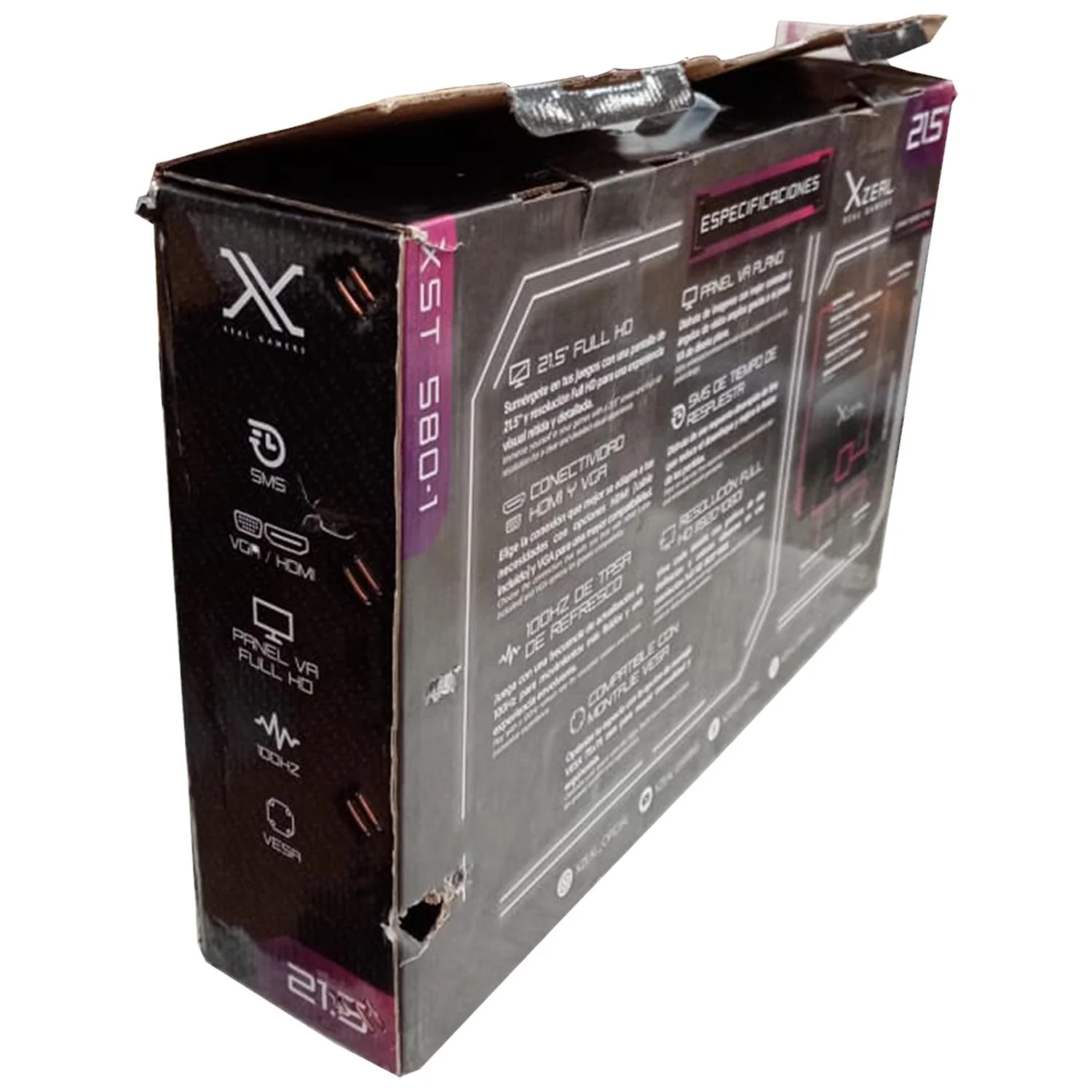 Producto de Remate Monitor Gamer 21.5 XZEAL 580-1 5ms 100Hz Full HD VA LED HDMI Negro XSPMG09B-RM - Image 5