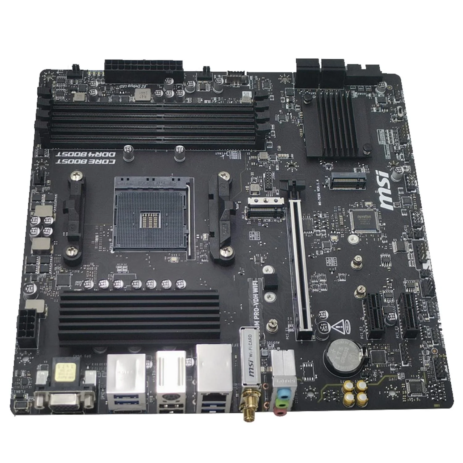 Producto de Remate Tarjeta Madre MSI B550M AM4 4x DDR4 2x M.2 PCIe 4.0 USB-C WIFI BT 4.2 Micro ATX Unica Pieza PRO-VDH WIFI-RM - Image 3