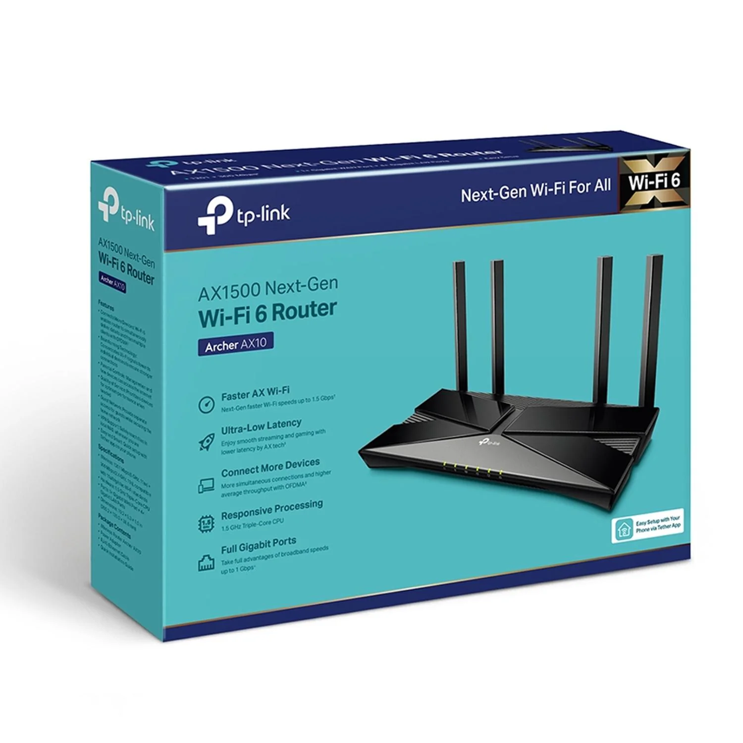 Router Inalambrico GAMER TP-LINK ARCHER AX10 Dual Band 802.11ax 1500Mbps - Image 4