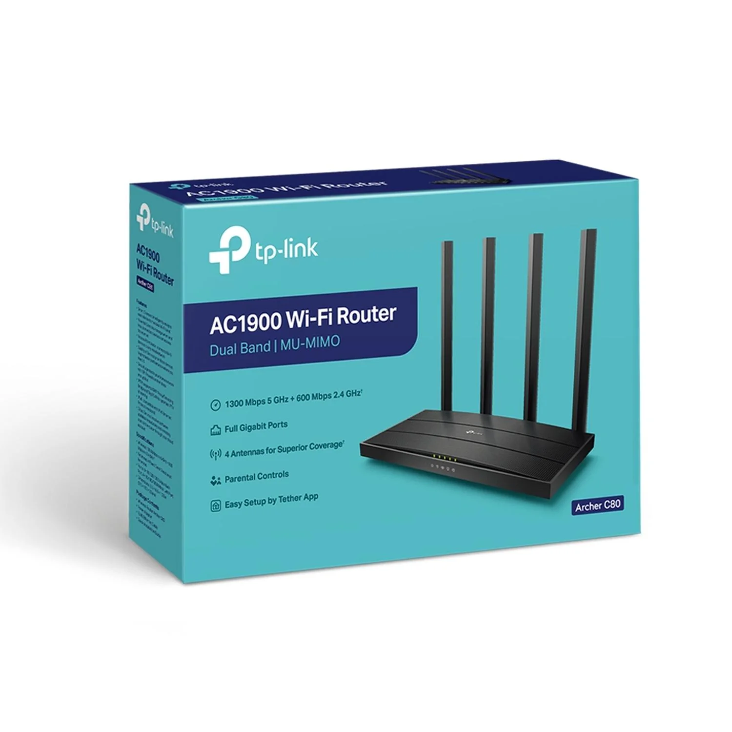 Router Inalambrico gamer TP-LINK ARCHER C80 AC1900 802.11ac 1900Mbps - Image 4