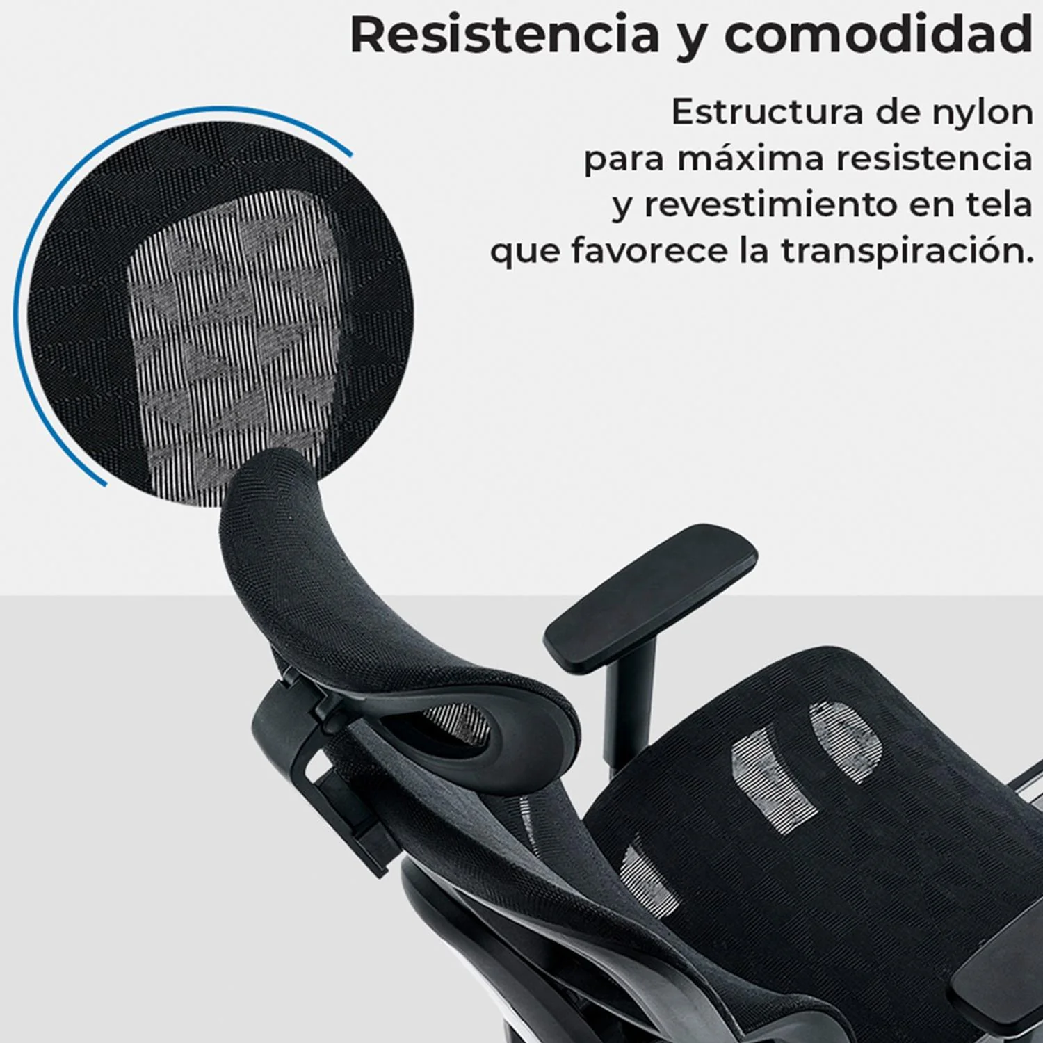 Silla Ejecutiva ACTECK FLUX PRO EC757 Ergonomica Reclinable 135° 136kg Reposabrazos 3D Reposapies Negro AC-940269 - Image 2