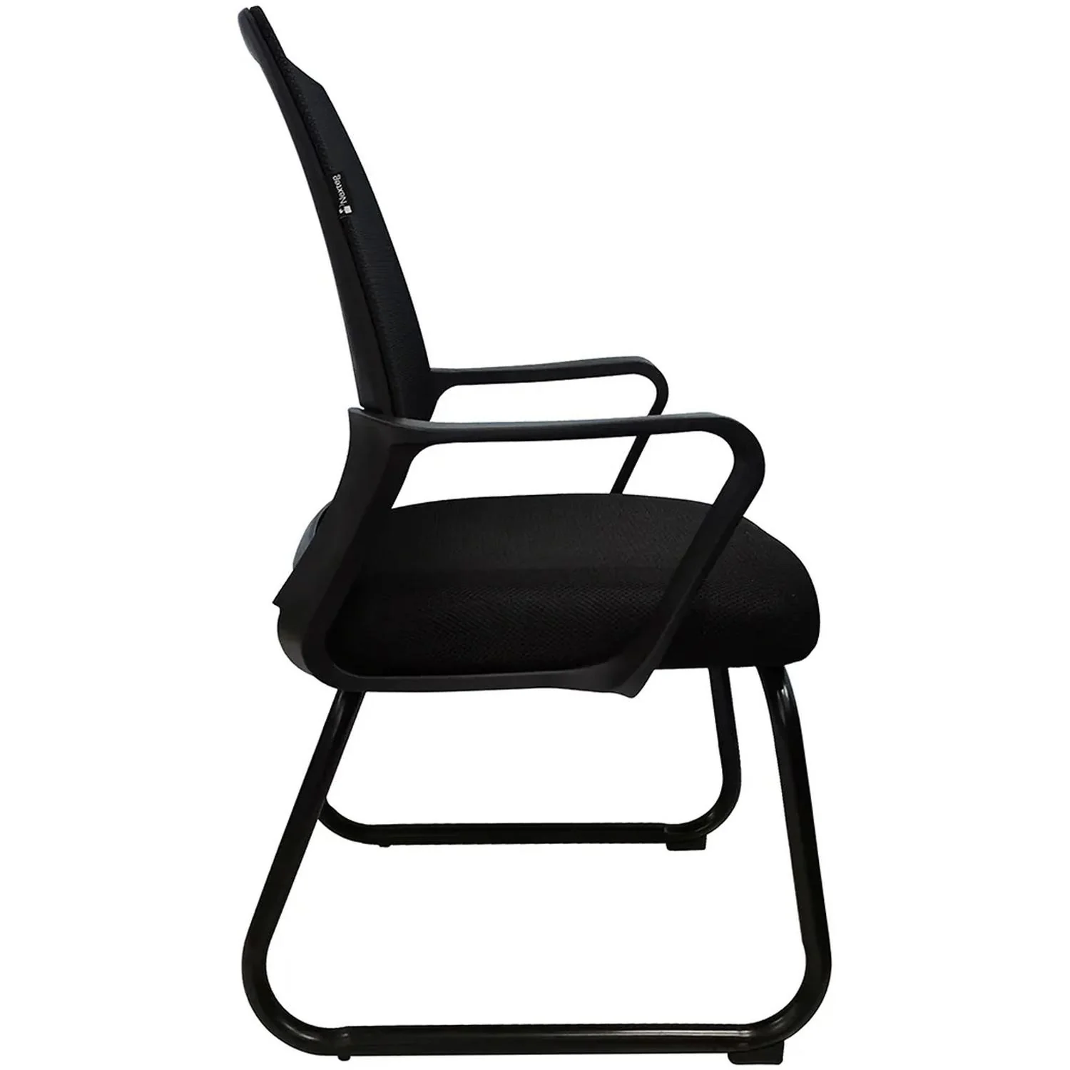 Silla Ejecutiva de Escritorio Visita Consultorio Sala De Espera NEXTEP Reposabrazos Respaldo de Malla 200 Kg Negro NE-652N - Image 2