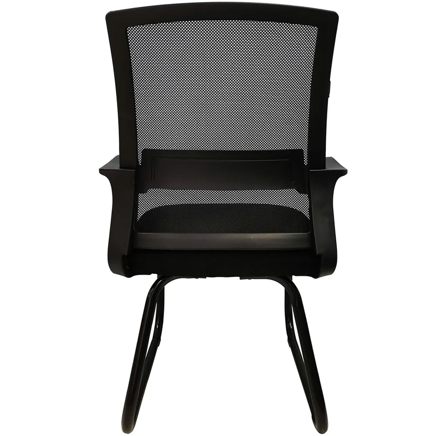 Silla Ejecutiva de Escritorio Visita Consultorio Sala De Espera NEXTEP Reposabrazos Respaldo de Malla 200 Kg Negro NE-652N - Image 3