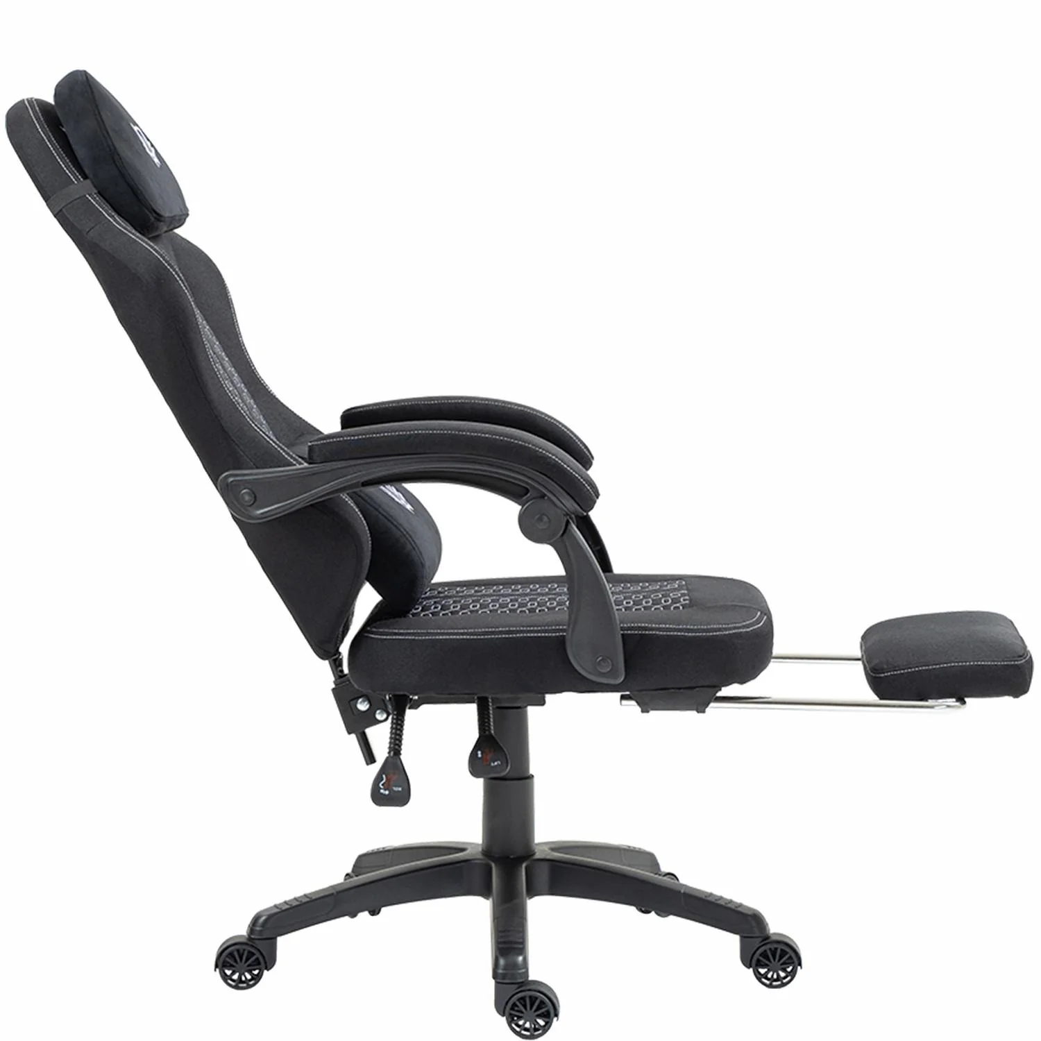 Silla Gamer BALAM RUSH FORCE PLUS Z1 Ergonomica Reclinable 135° 120Kg Cojín Lumbar + Cojín Cervical + Reposa Pies Negro BR-940641 - Image 3