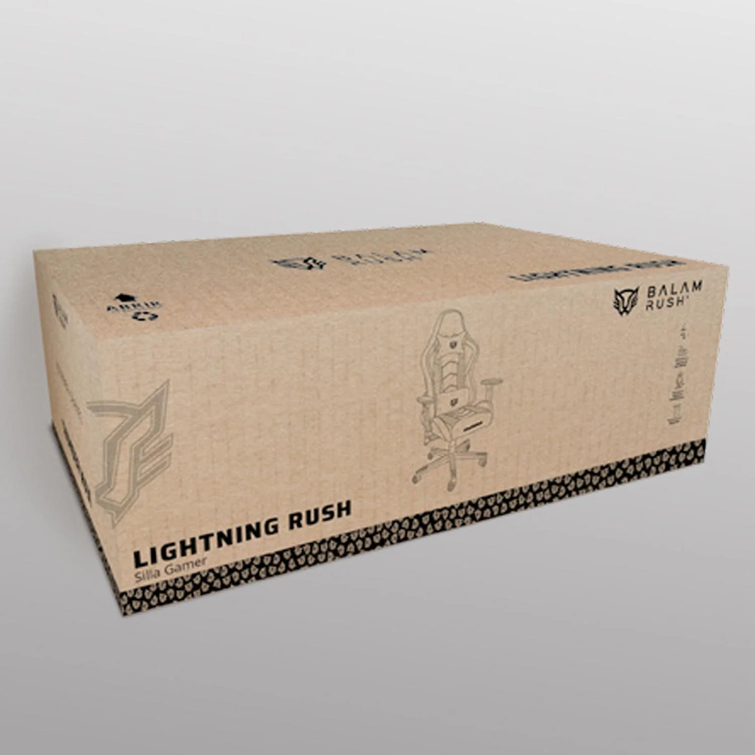 Silla Gamer BALAM RUSH LIGHTNING RUSH V2 RGB Ergonomica Reclinable 135° 150Kg Reposabrazos 3D Negro BR-940566 - Image 6