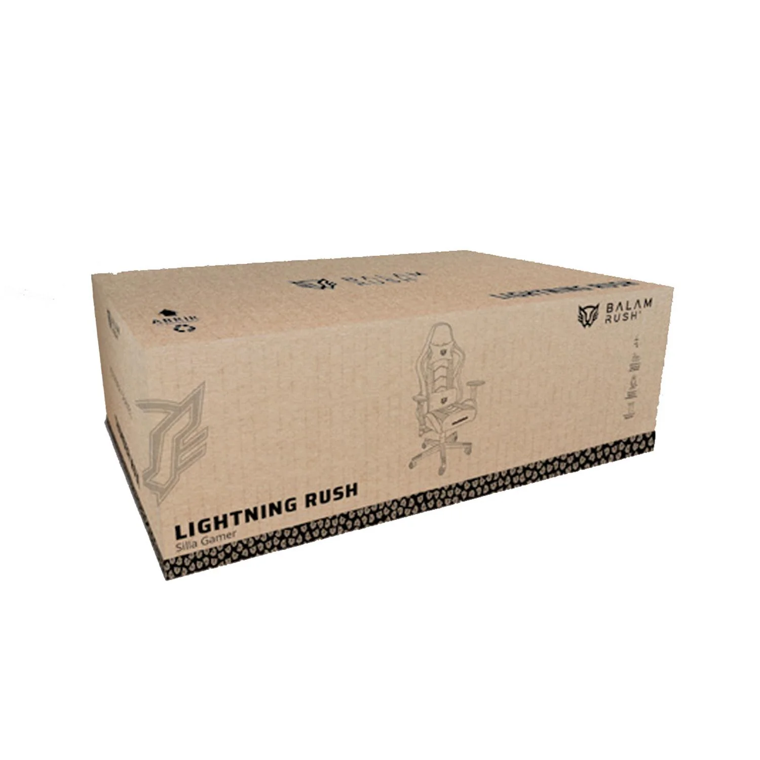 Silla Gamer BALAM RUSH LIGHTNING RUSH V2 RGB Ergonomica Reclinable 135° 150Kg Reposabrazos 3D Blanco BR-940573 - Image 6
