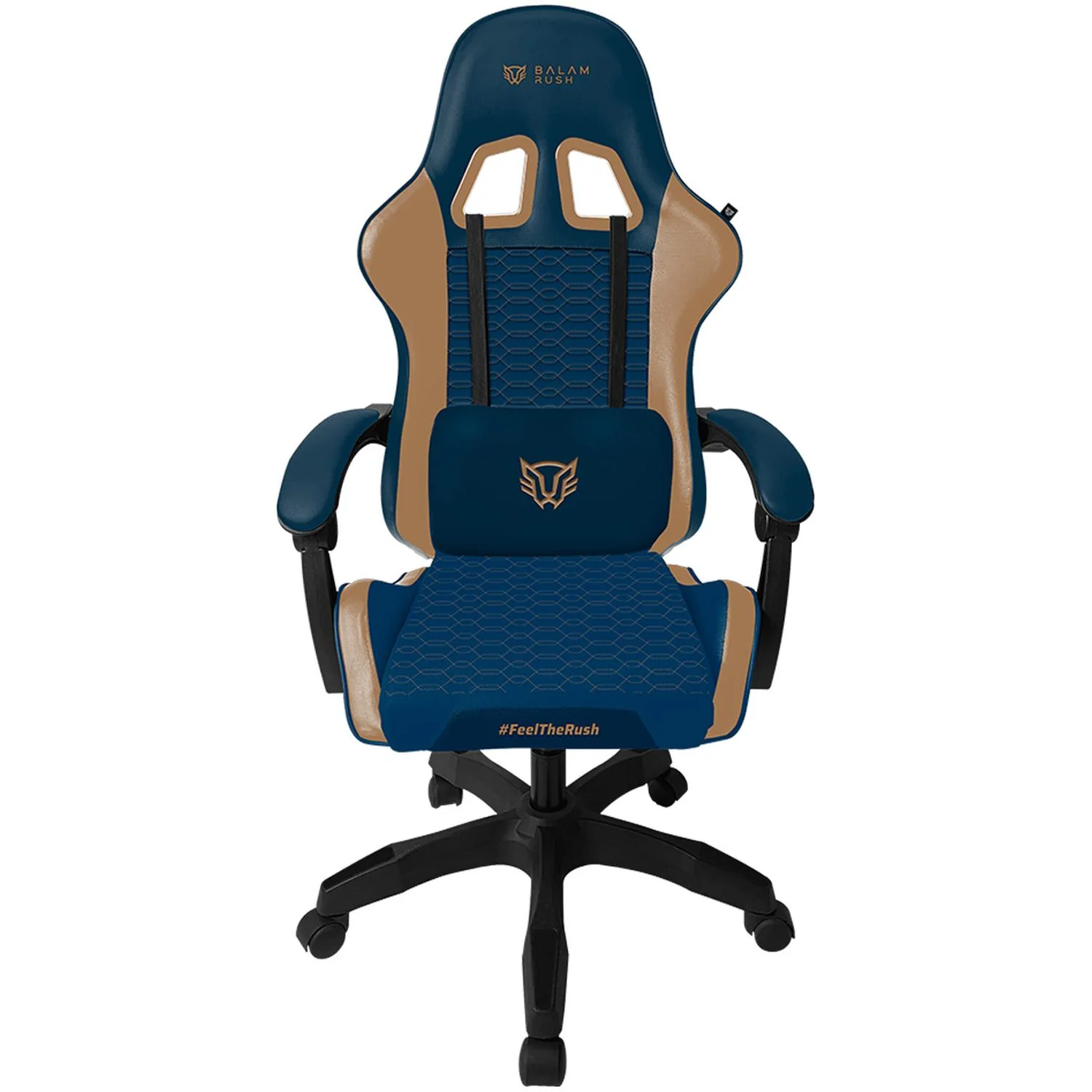 Silla Gamer BALAM RUSH POWER RUSH V2 Ergonomica Reclinable Azul - Camel BR-944496 Comodidad duradera y estilo único