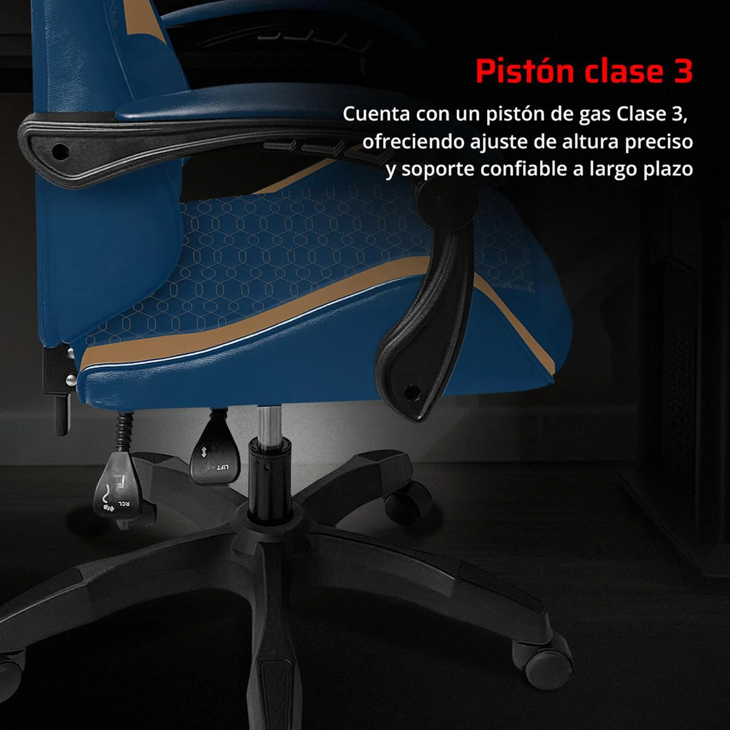 Silla Gamer BALAM RUSH POWER RUSH V2 Ergonomica Reclinable Azul - Camel BR-944496 Comodidad duradera y estilo único - Image 3
