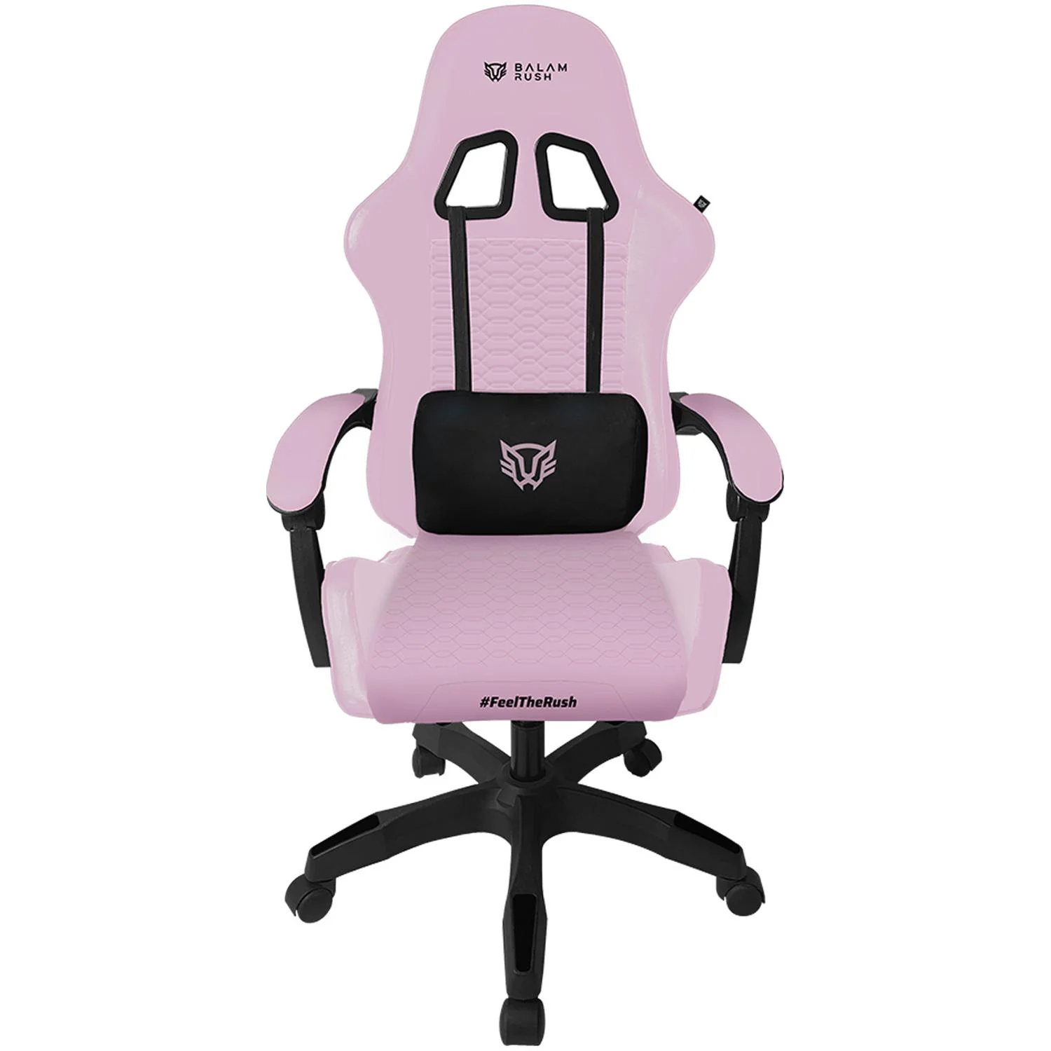Silla Gamer BALAM RUSH POWER RUSH V2 Ergonomica Reclinable Rosa - Negro BR-944489 Comodidad duradera y estilo único