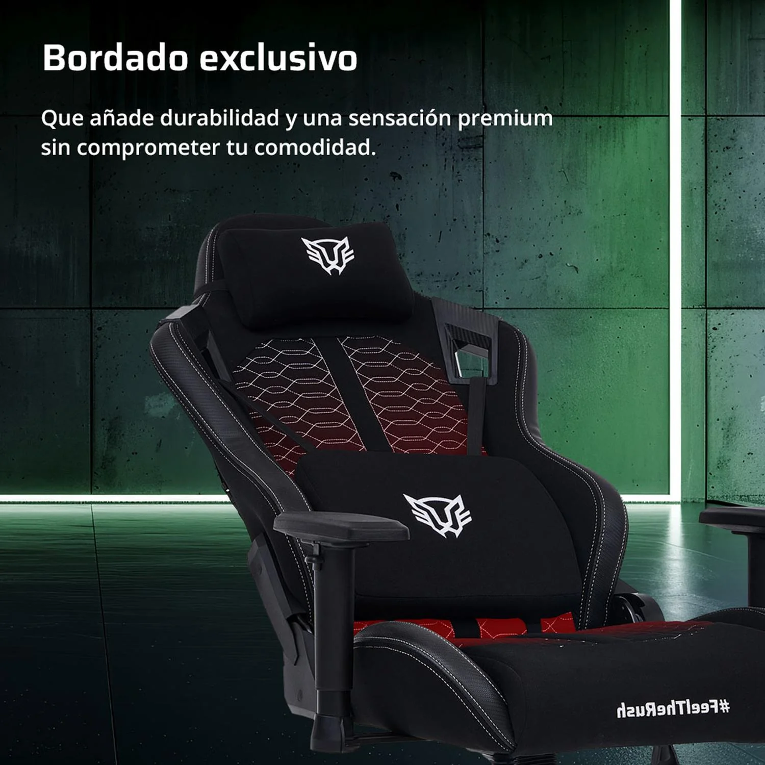 Silla Gamer BALAM RUSH THUNDER MAX V7 Ergonomica Reclinable 180° 120kg Reposabrazos 2D Negro BR-940597 - Image 3