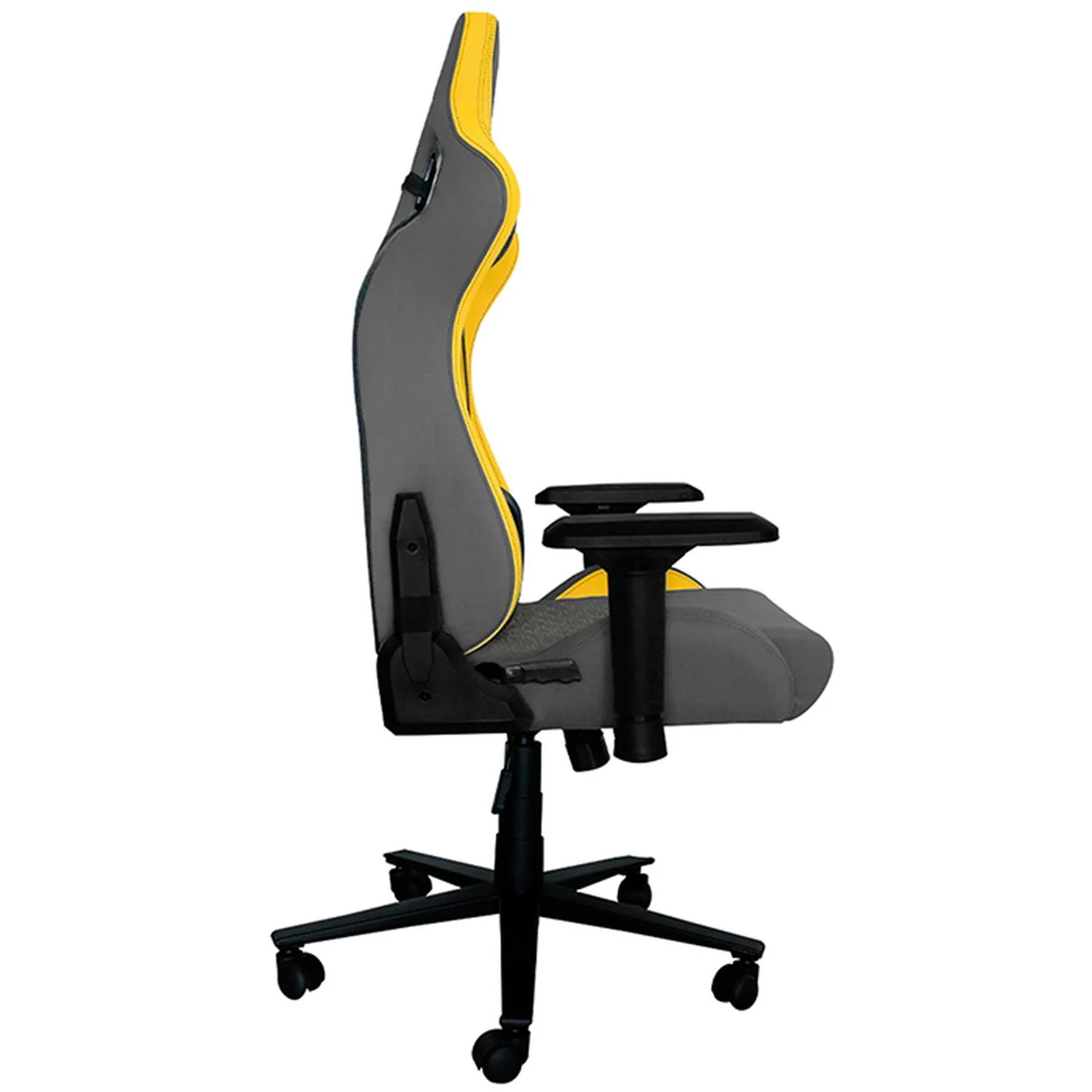 Silla Gamer BALAM RUSH THUNDER TOUR Ergonomica Reclinable 180° 150kg Reposabrazos 4D Gris/Amarillo BR-932875 - Image 3
