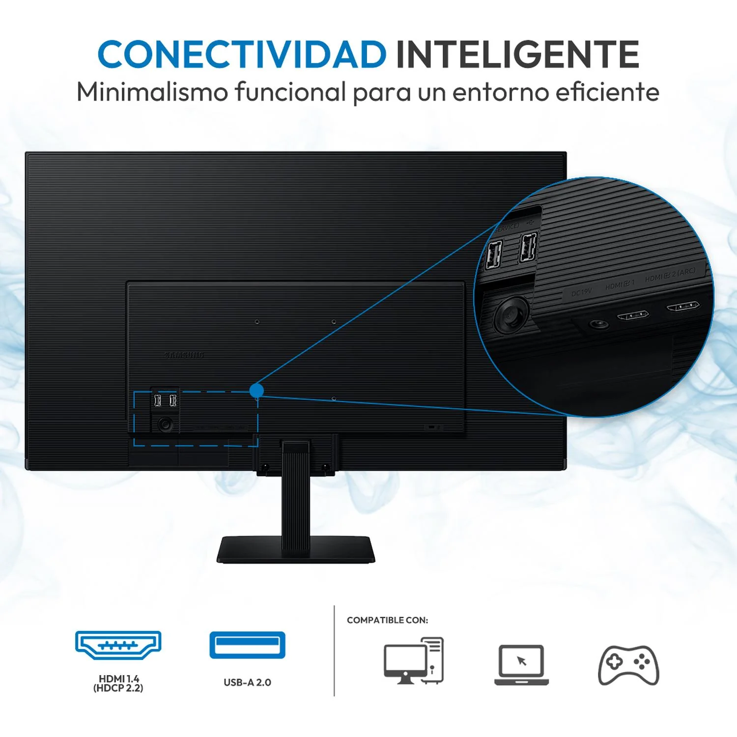 Smart Monitor TV 32" SAMSUNG M5 4ms 60Hz Full HD VA Bluetooth 5.2 Wi-Fi Altavoces - Image 5