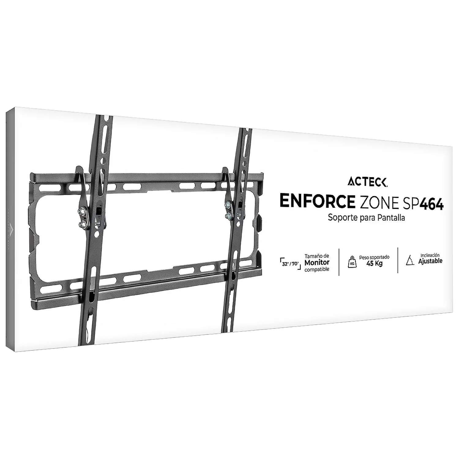 Soporte Smart TV ACTECK ENFORCE ZONE SP464 32 a 70 pulgadas 45Kg Inclinación 8° Negro AC-939720 - Image 6