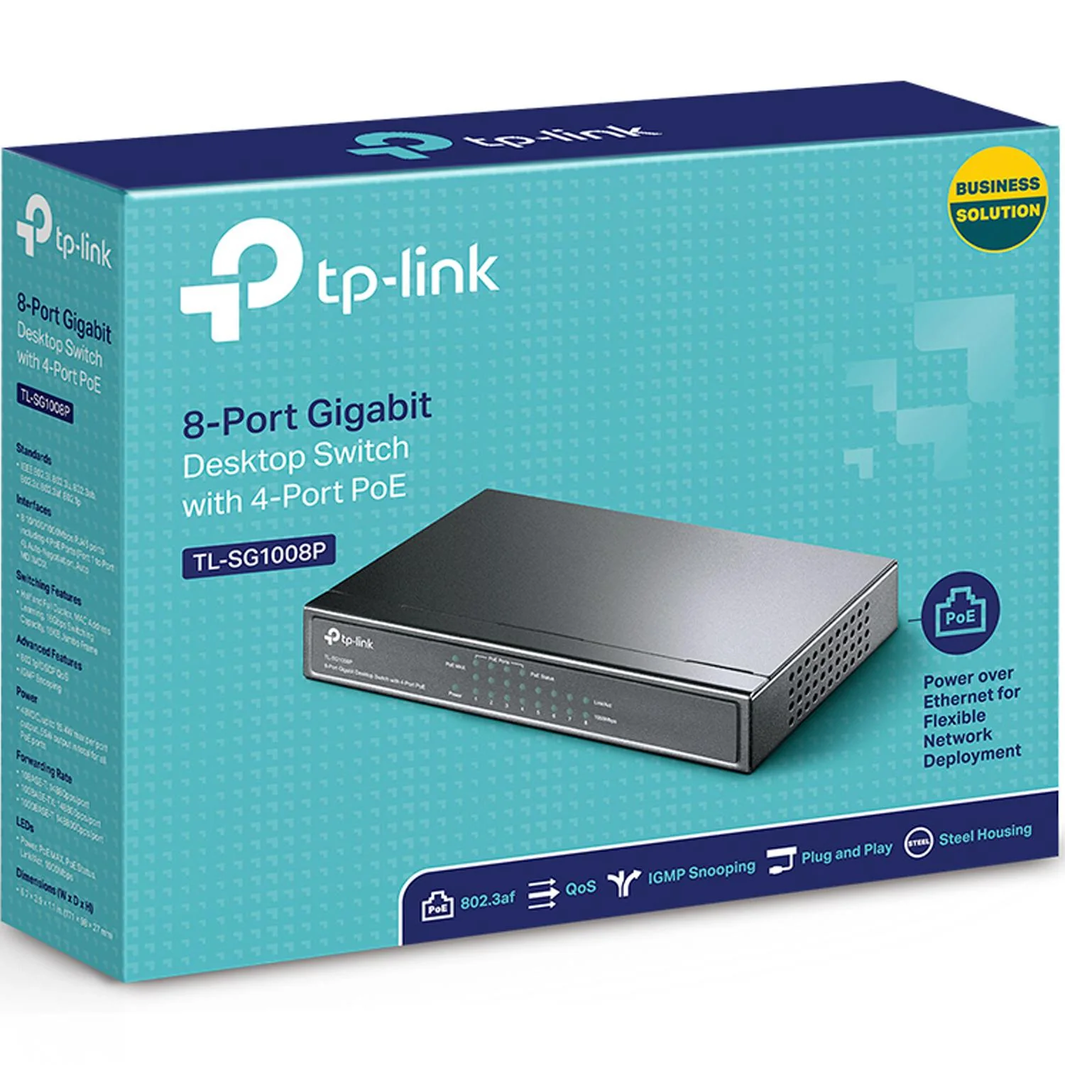 Switch TP-LINK TL-SG1008P 8 Puertos Gigabit Ethernet 10/100/1000Mbps PoE 802.3af - Image 5