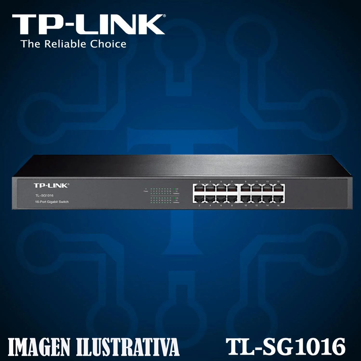 Switch TP-LINK TL-SG1016 16 Puertos Gigabit RJ45 10/100/1000 Mbps - Image 4