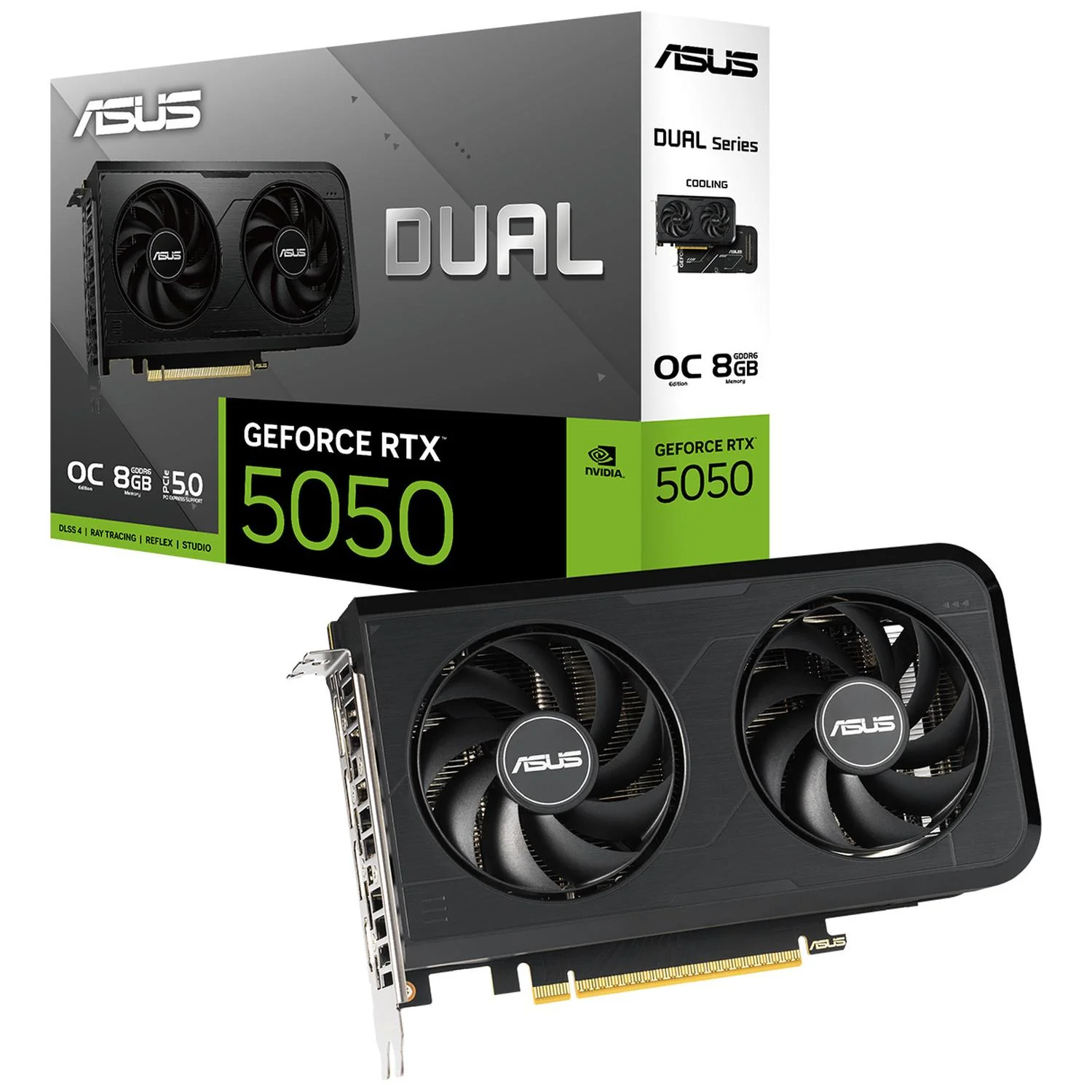 Tarjeta de Video ASUS Dual GeForce RTX 5050 8GB GDDR6 OC Edition DUAL-RTX5050-O8G