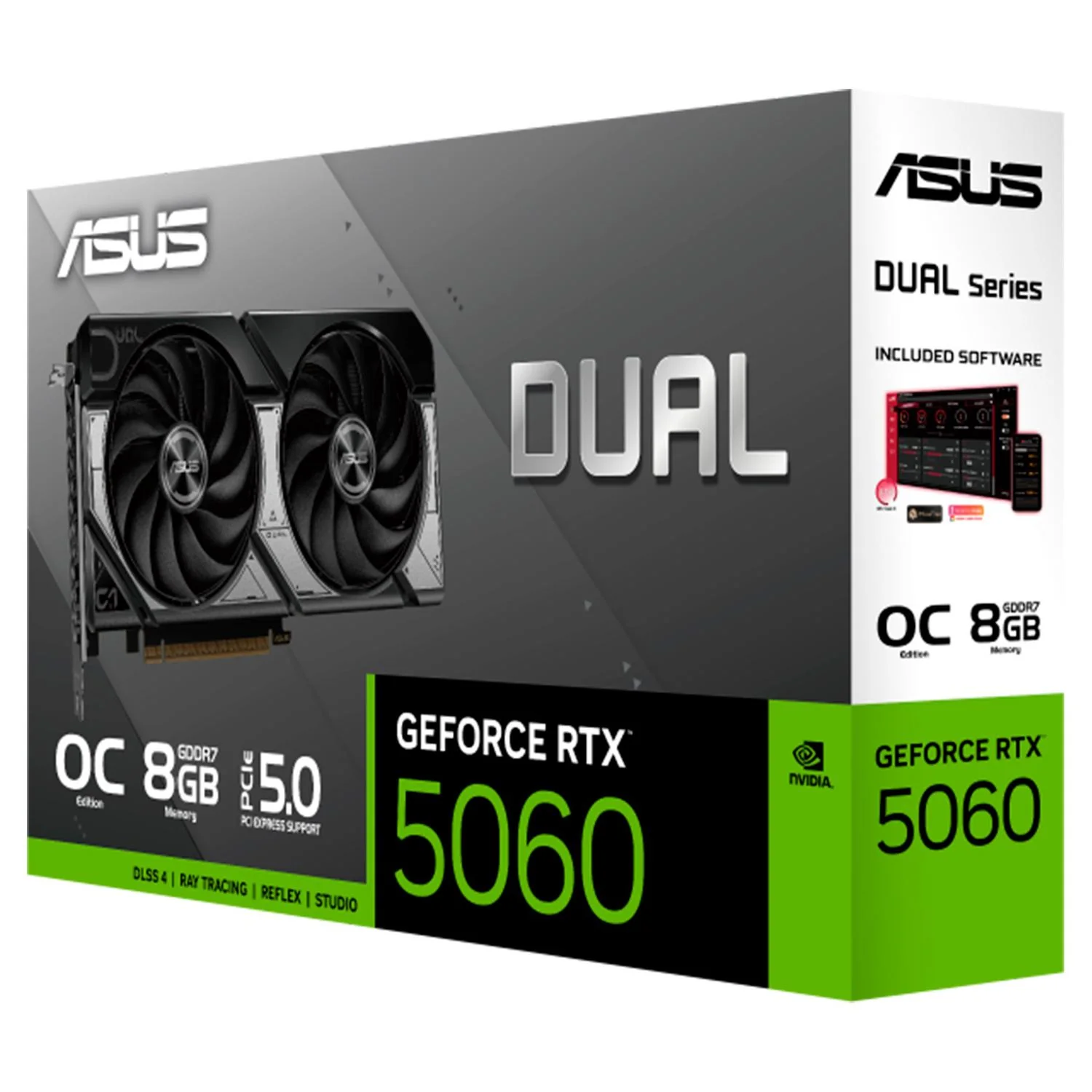Tarjeta De Video ASUS Dual Nvidia Geforce Rtx 5060 8gb Gddr7 Oc Edicion DUAL-RTX5060-O8G 2 Fan DLSS 4.0 Pci Express 5.0 600 AI TOPS - Image 6