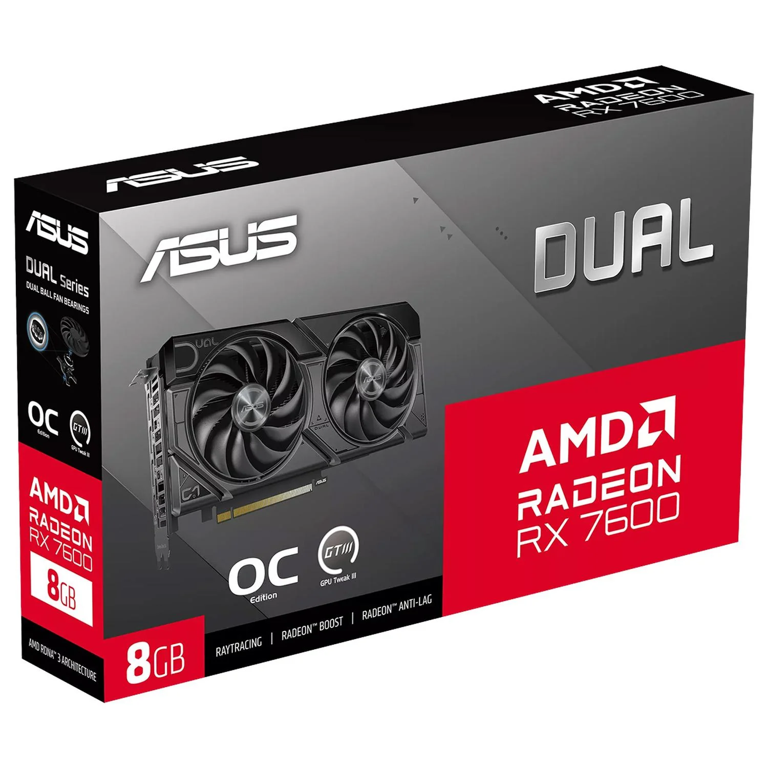 Tarjeta de Video ASUS Dual Radeon RX 7600 EVO OC Edition 8GB GDDR6 DUAL-RX7600-O8G-EVO - Image 6