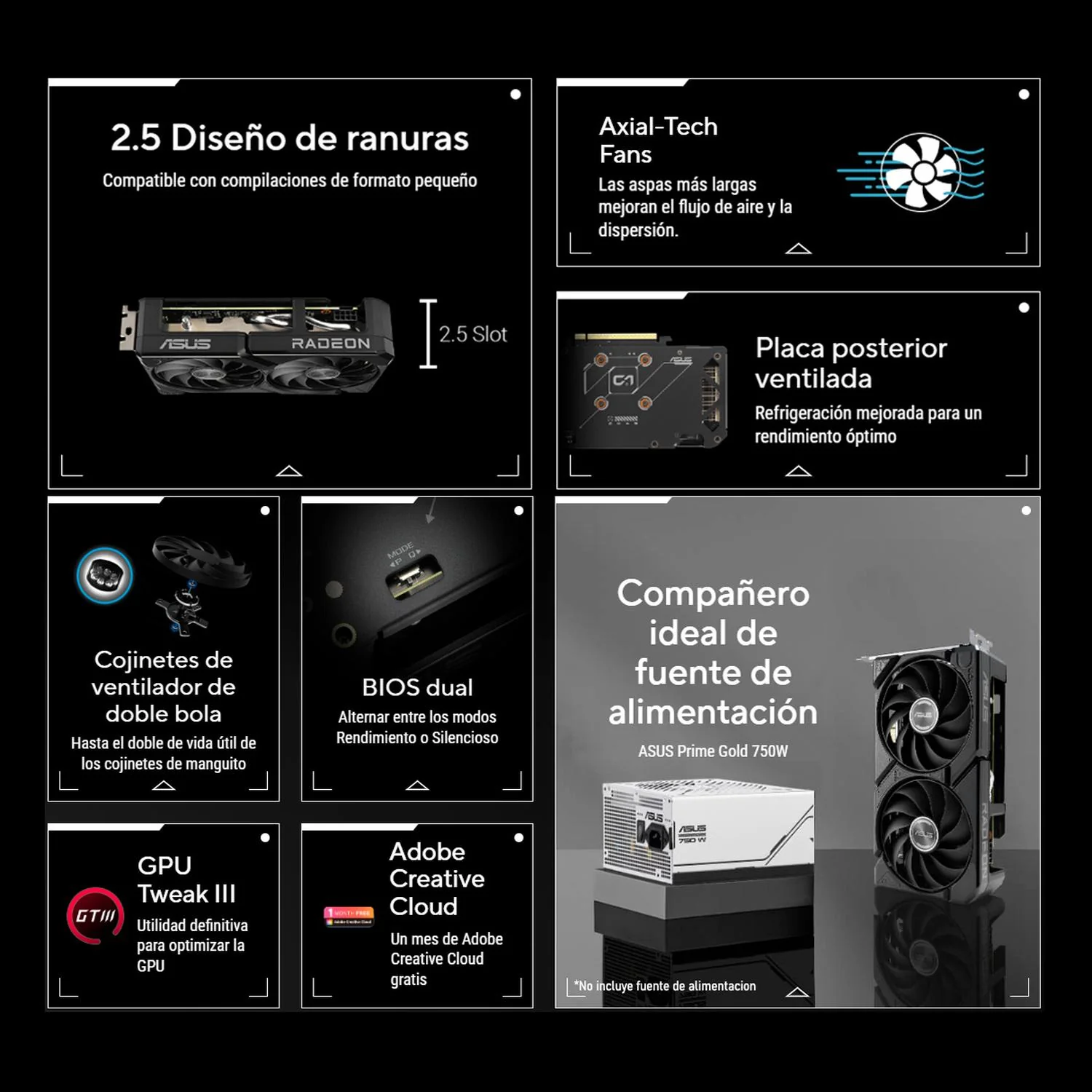 Tarjeta de Video ASUS Dual Radeon RX 9060 XT 16GB GDDR6 DUAL-RX9060XT-16G - Image 3