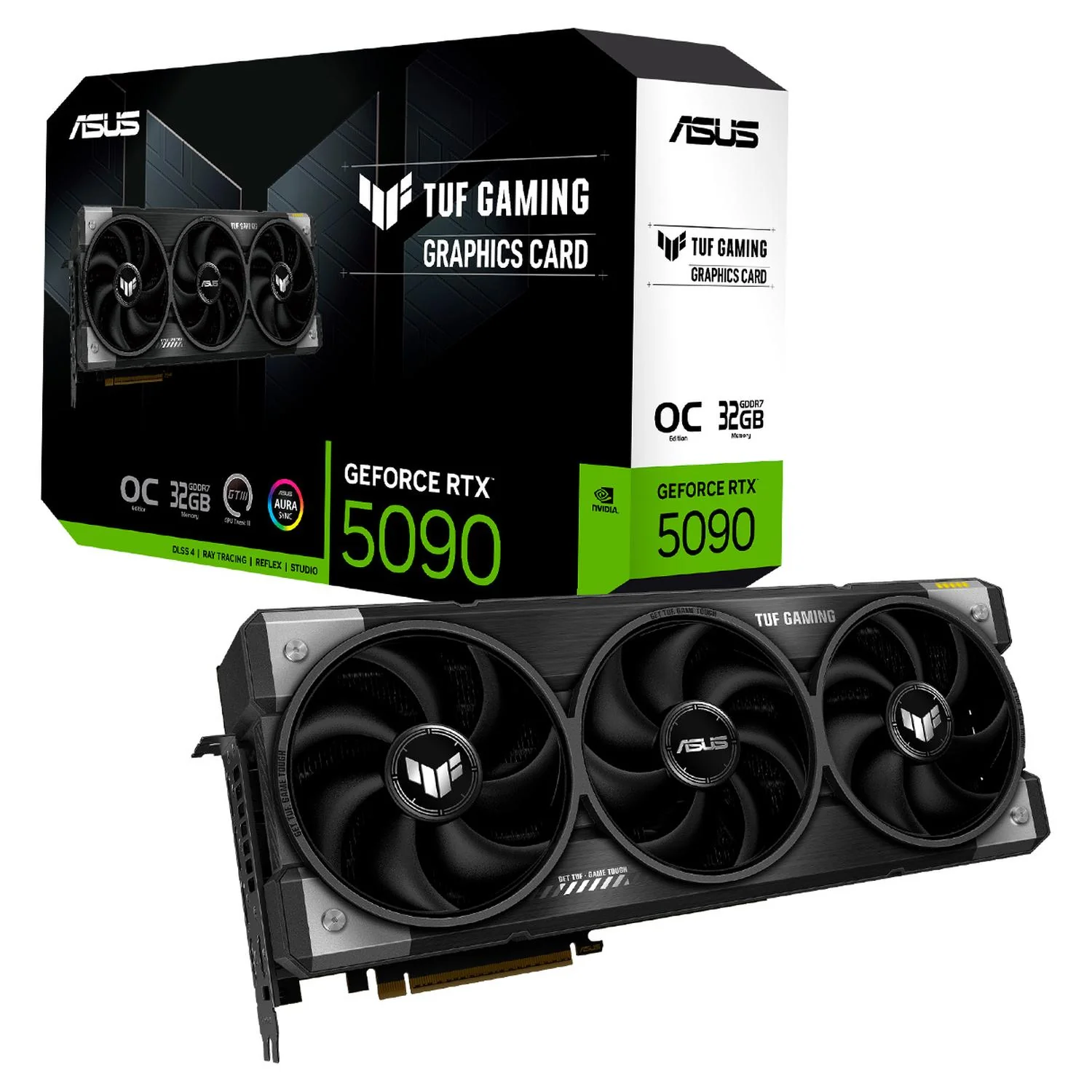 Tarjeta de Video ASUS TUF Gaming GeForce RTX 5090 OC Edition 32GB GDDR7 TUF-RTX5090-O32G-GAMING