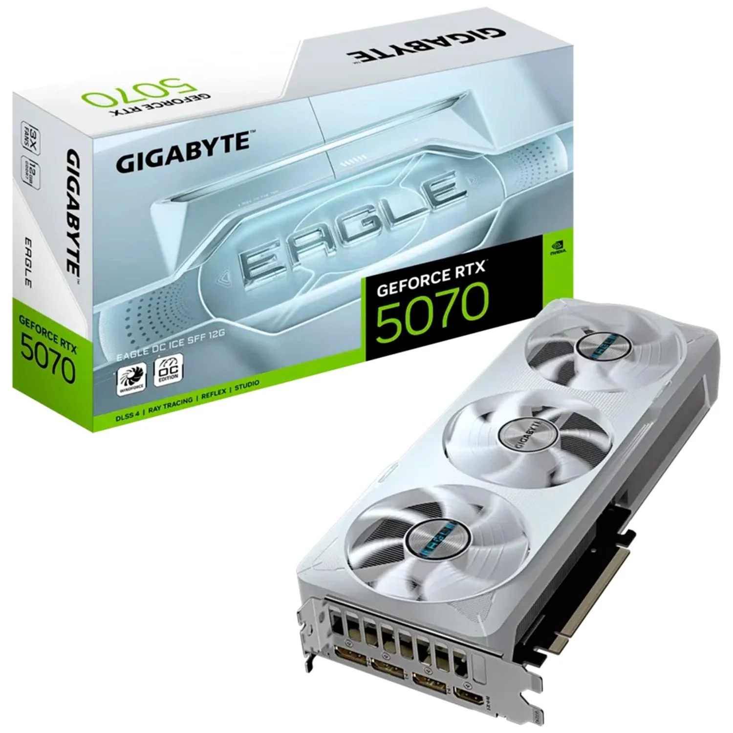 Tarjeta de Video GIGABYTE GeForce RTX 5070 EAGLE OC ICE 12G GDDR7 GV-N5070EAGLEOC ICE-12GD