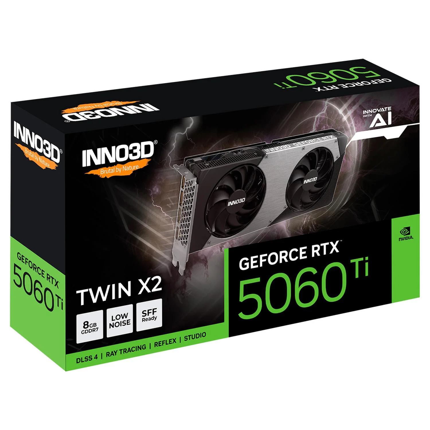 Tarjeta de Video INNO3D GeForce RTX 5060 Ti TWIN X2 8GB GDDR7 N506T2-08D7-193075N - Image 4