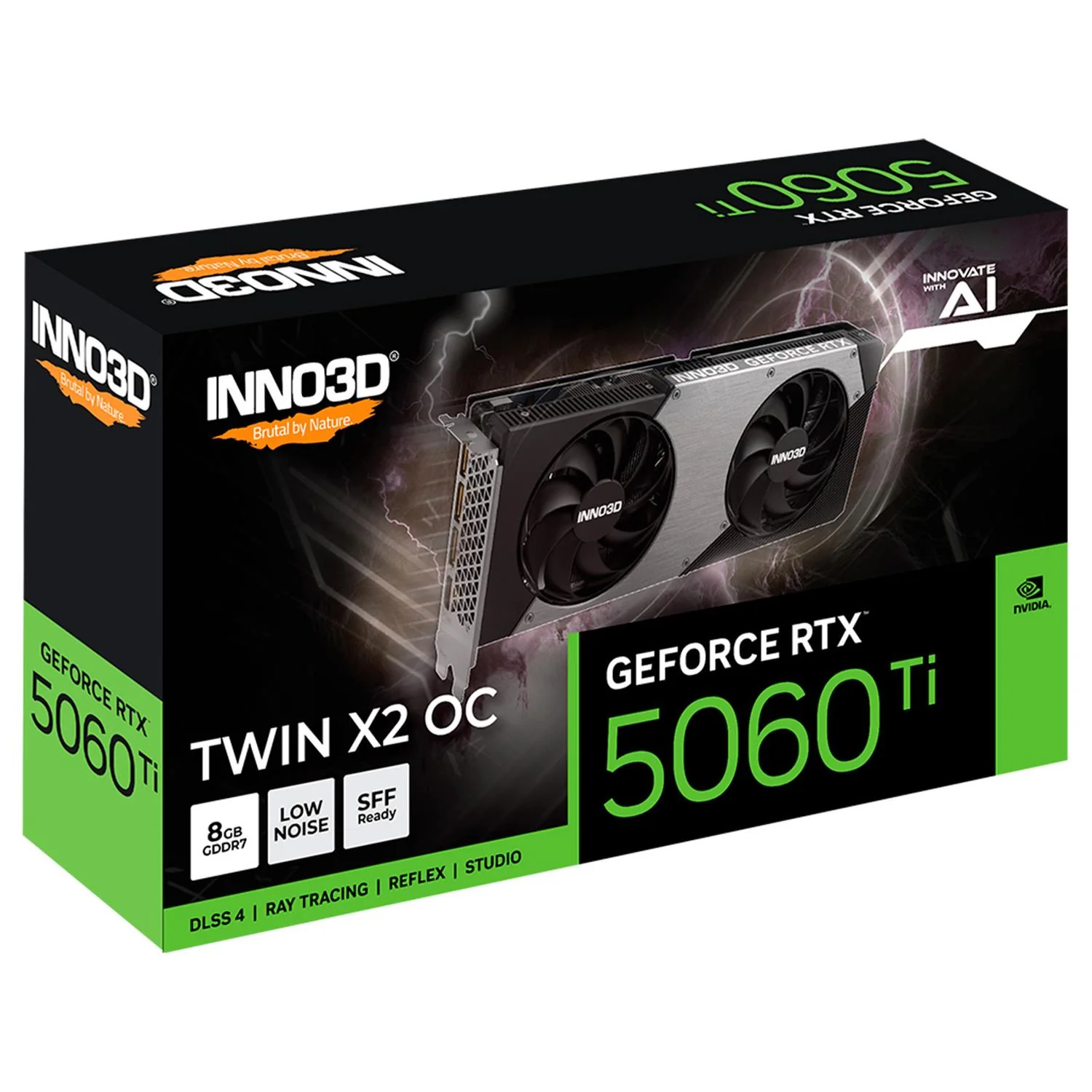 Tarjeta de Video INNO3D GeForce RTX 5060 Ti TWIN X2 OC 8GB GDDR7 N506T2-08D7X-193075N - Image 4