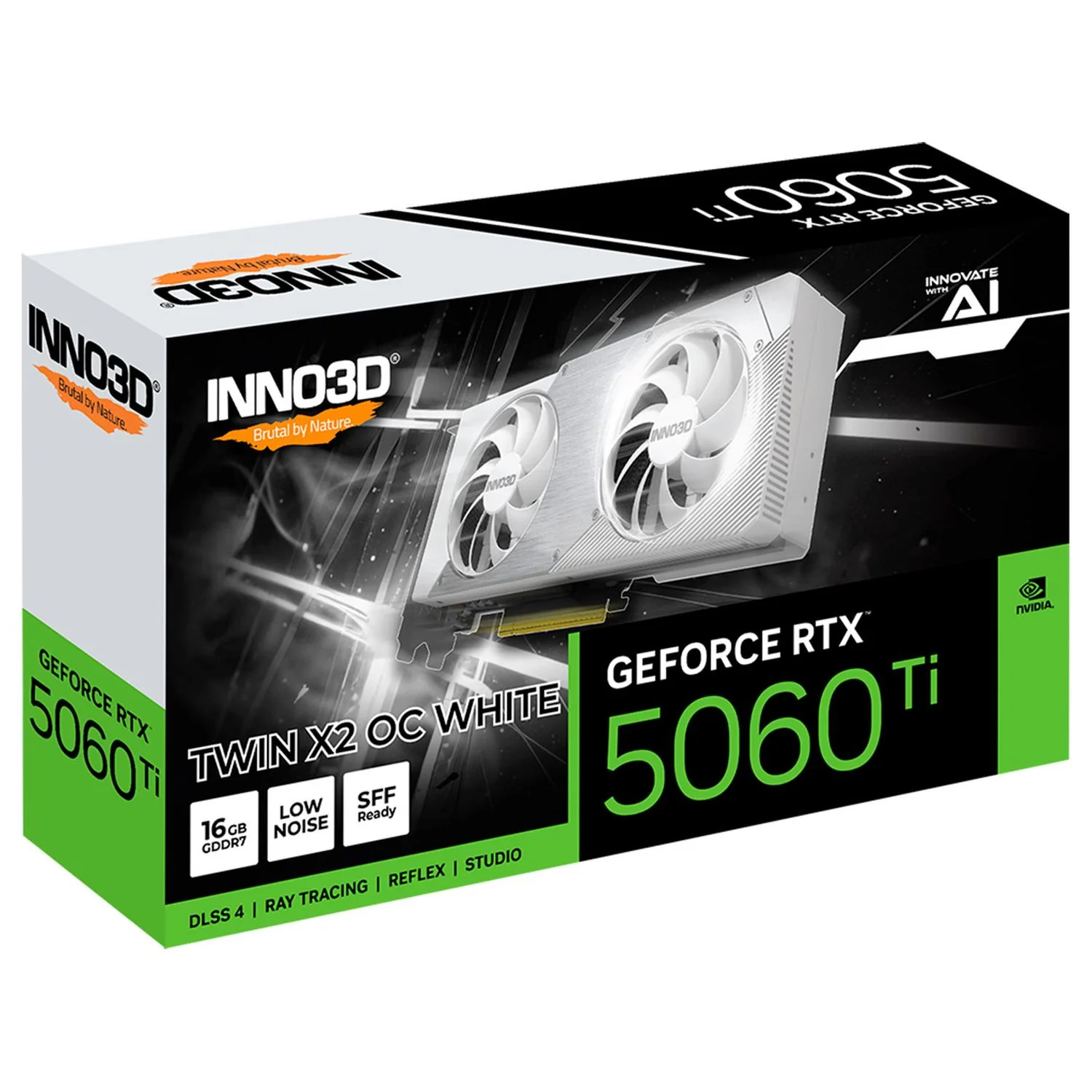 Tarjeta de Video INNO3D GeForce RTX 5060 Ti TWIN X2 OC WHITE 16GB GDDR7 N506T2-16D7X-191073W - Image 5