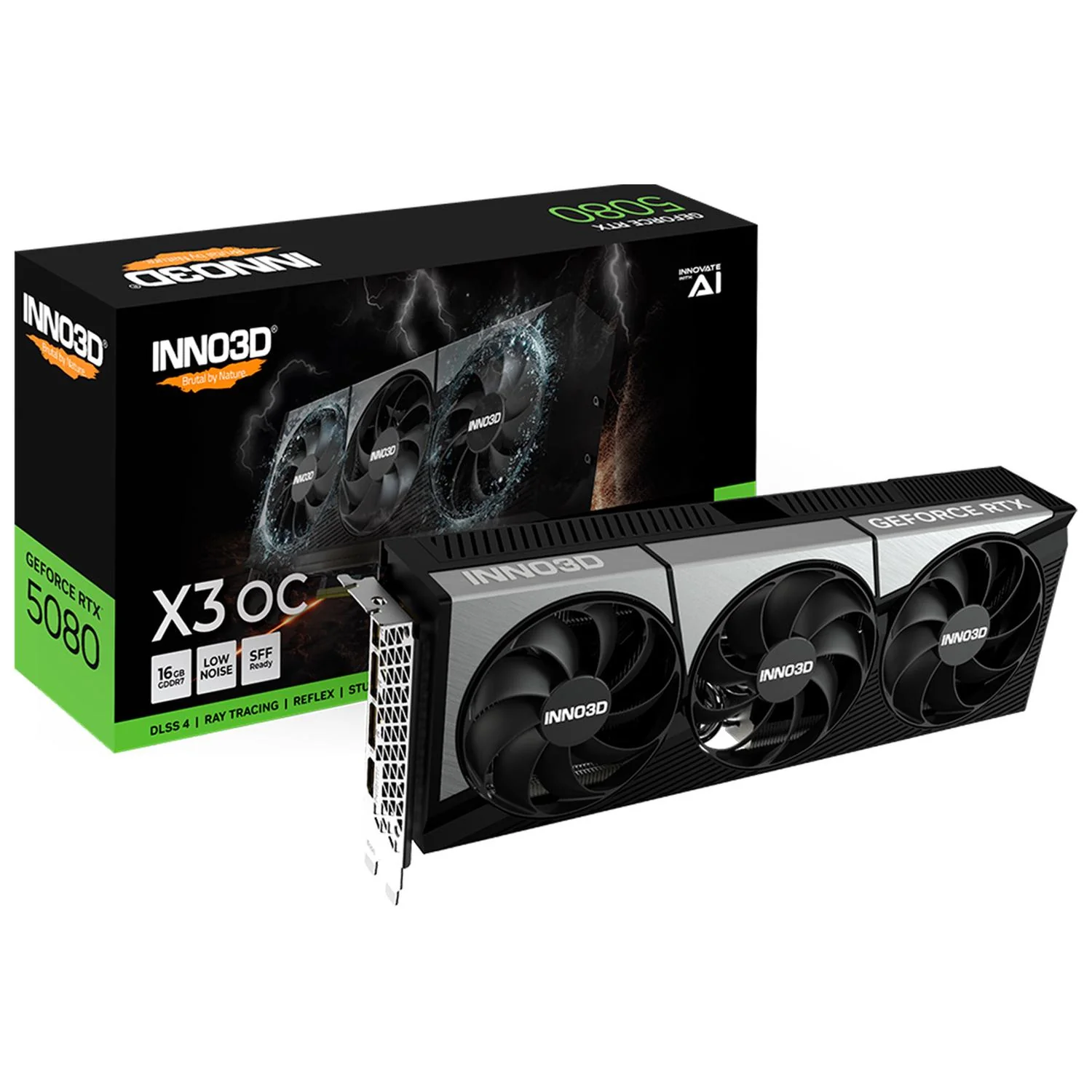 Tarjeta de Video INNO3D GeForce RTX 5080 X3 OC Edition 16GB GDDR7 N50803-16D7X-17603930